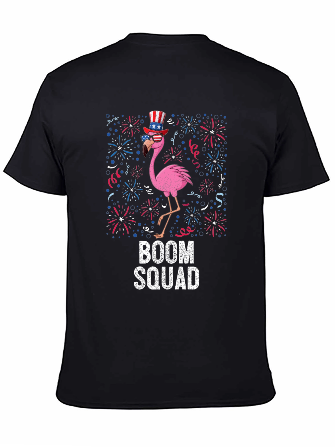 Boom Squad Flamingo Patriotic T-Shirt