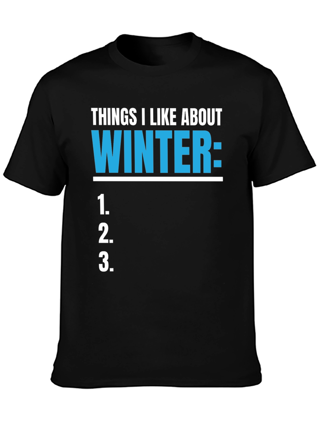 Things I Like About Winter T-Shirt