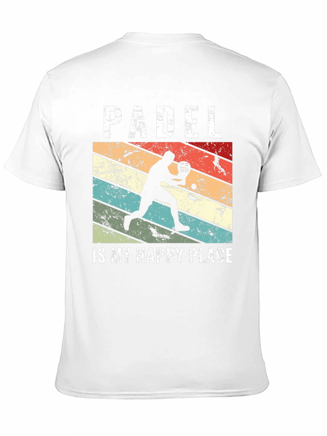 Padel Is My Happy Place Retro T-Shirt