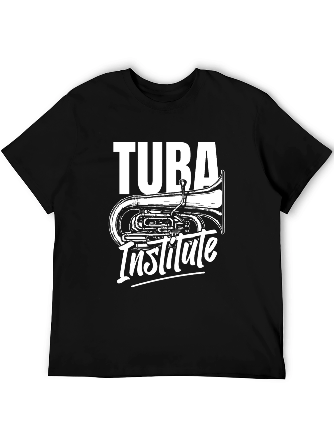 Tuba Institute Black Graphic Tee