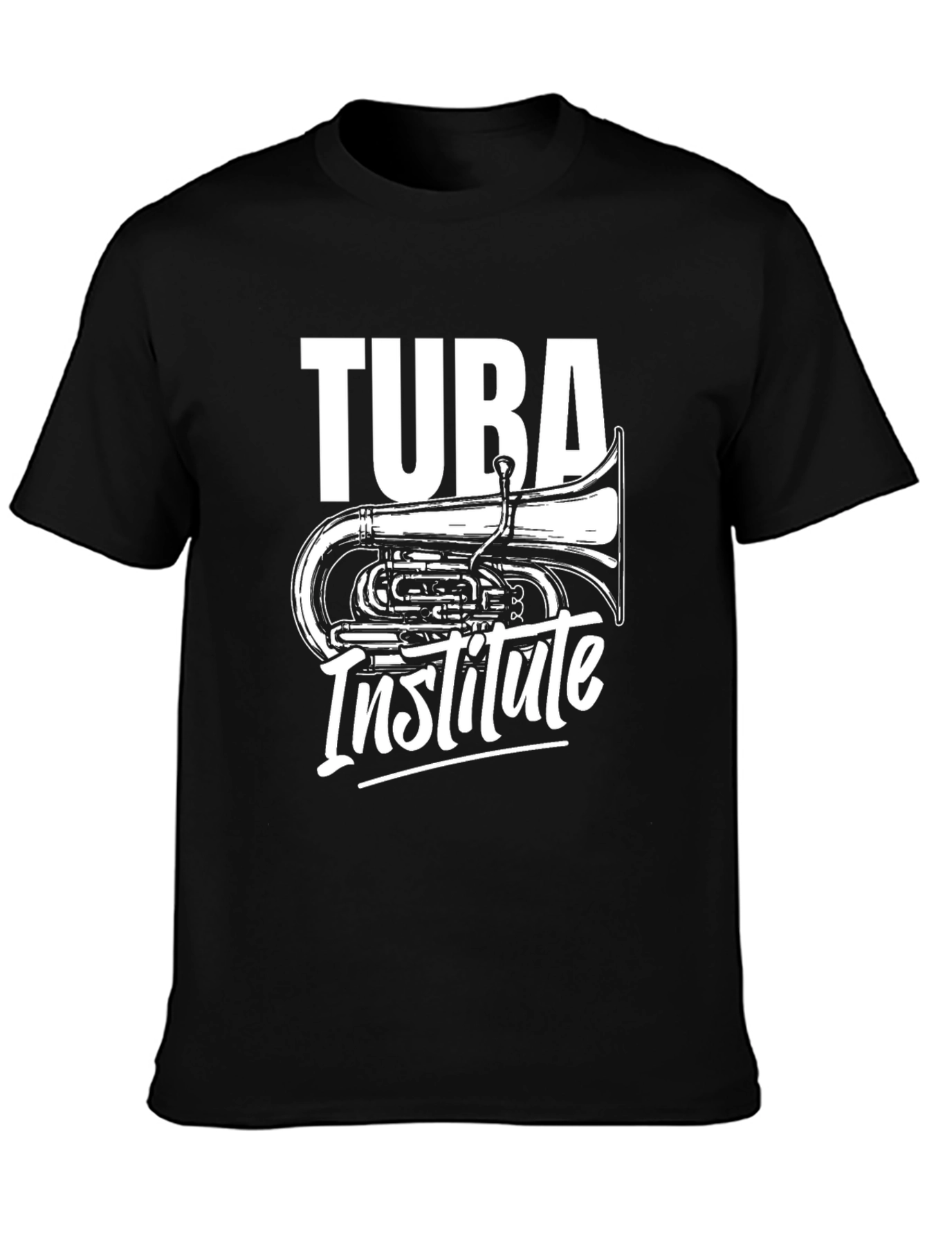 Tuba Institute Black Graphic Tee