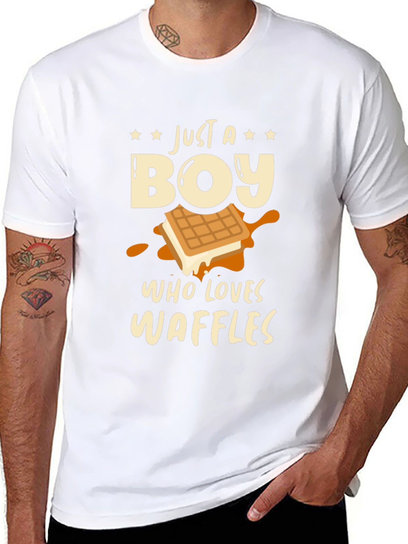 Just a Boy Who Loves Waffles T-Shirt