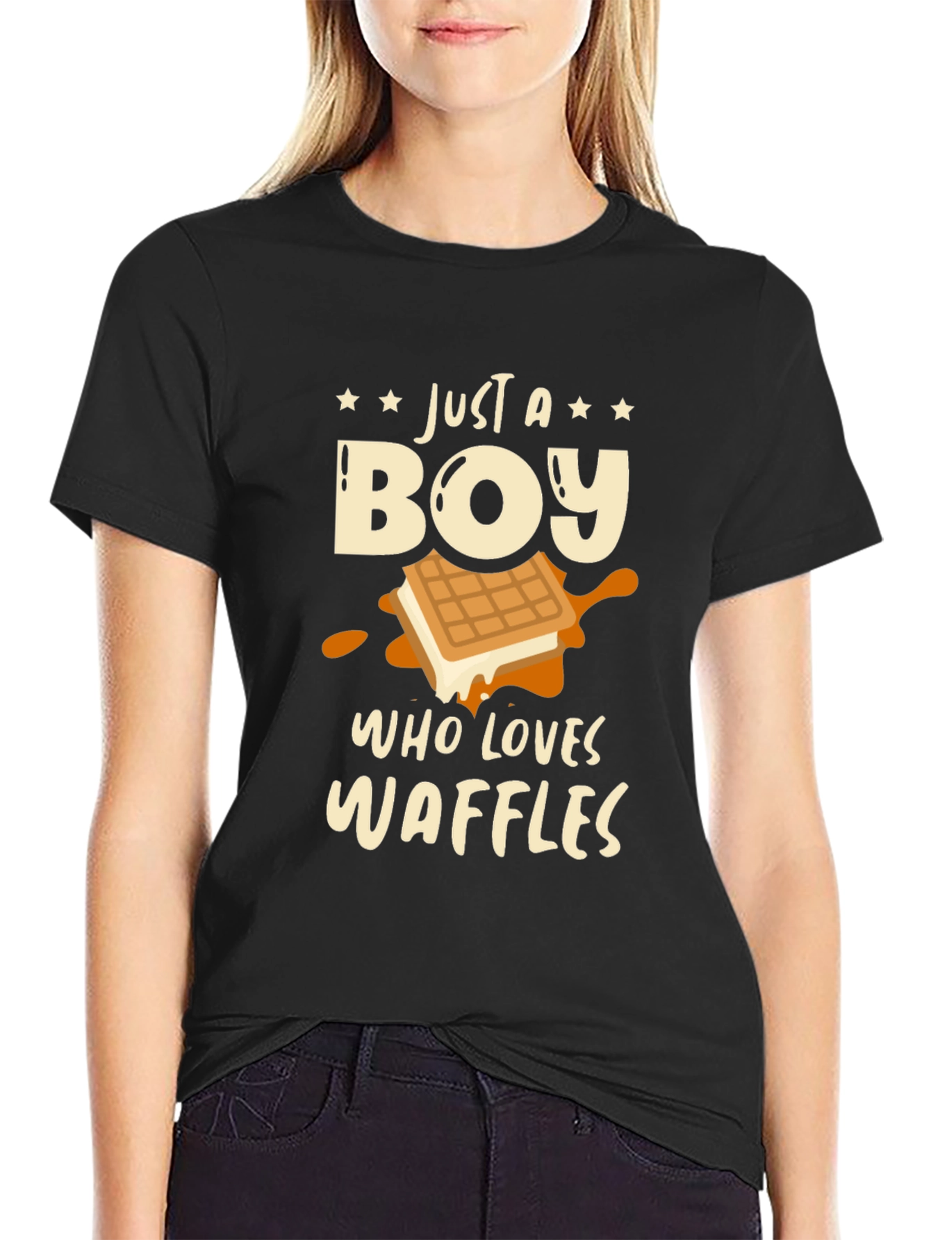 Just a Boy Who Loves Waffles T-Shirt