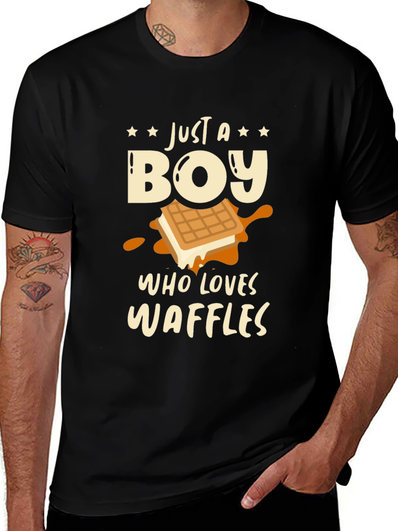 Just a Boy Who Loves Waffles T-Shirt