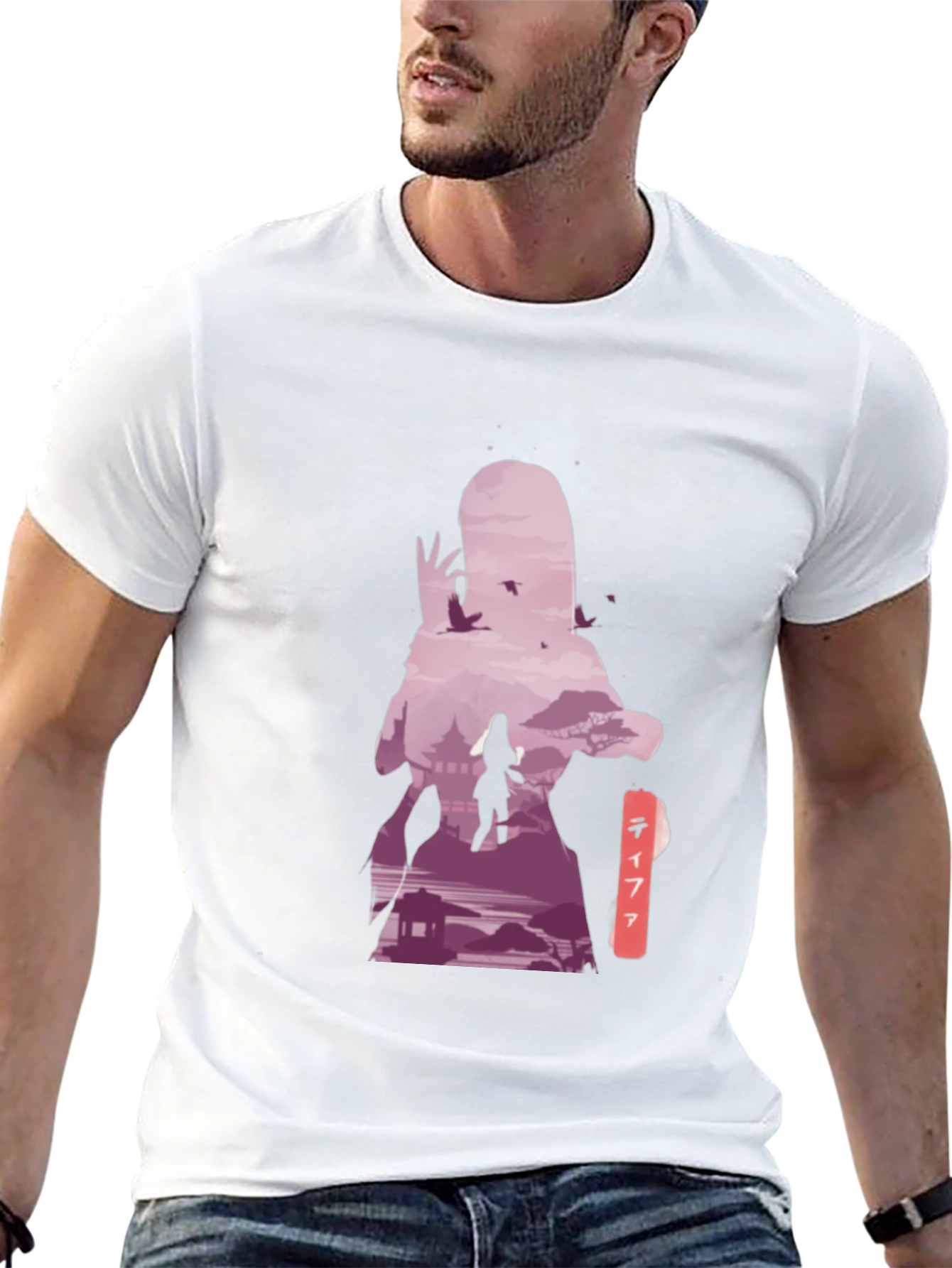 Anime Graphic Tee - Stylish Black Cotton T-Shirt