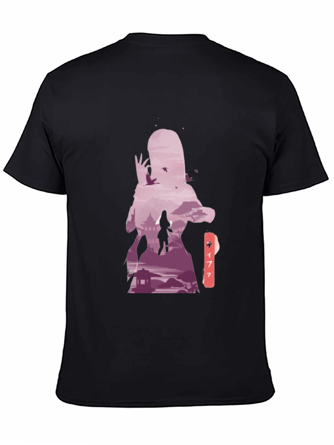 Anime Graphic Tee - Stylish Black Cotton T-Shirt