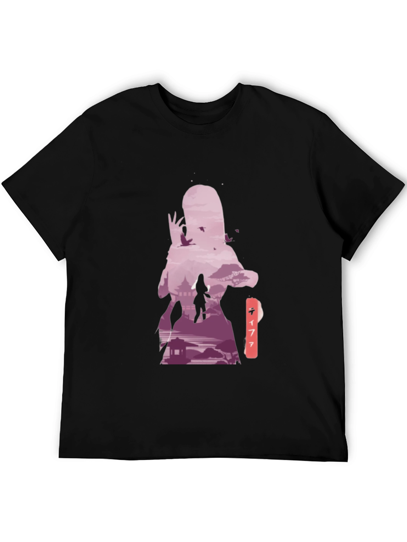 Anime Graphic Tee - Stylish Black Cotton T-Shirt