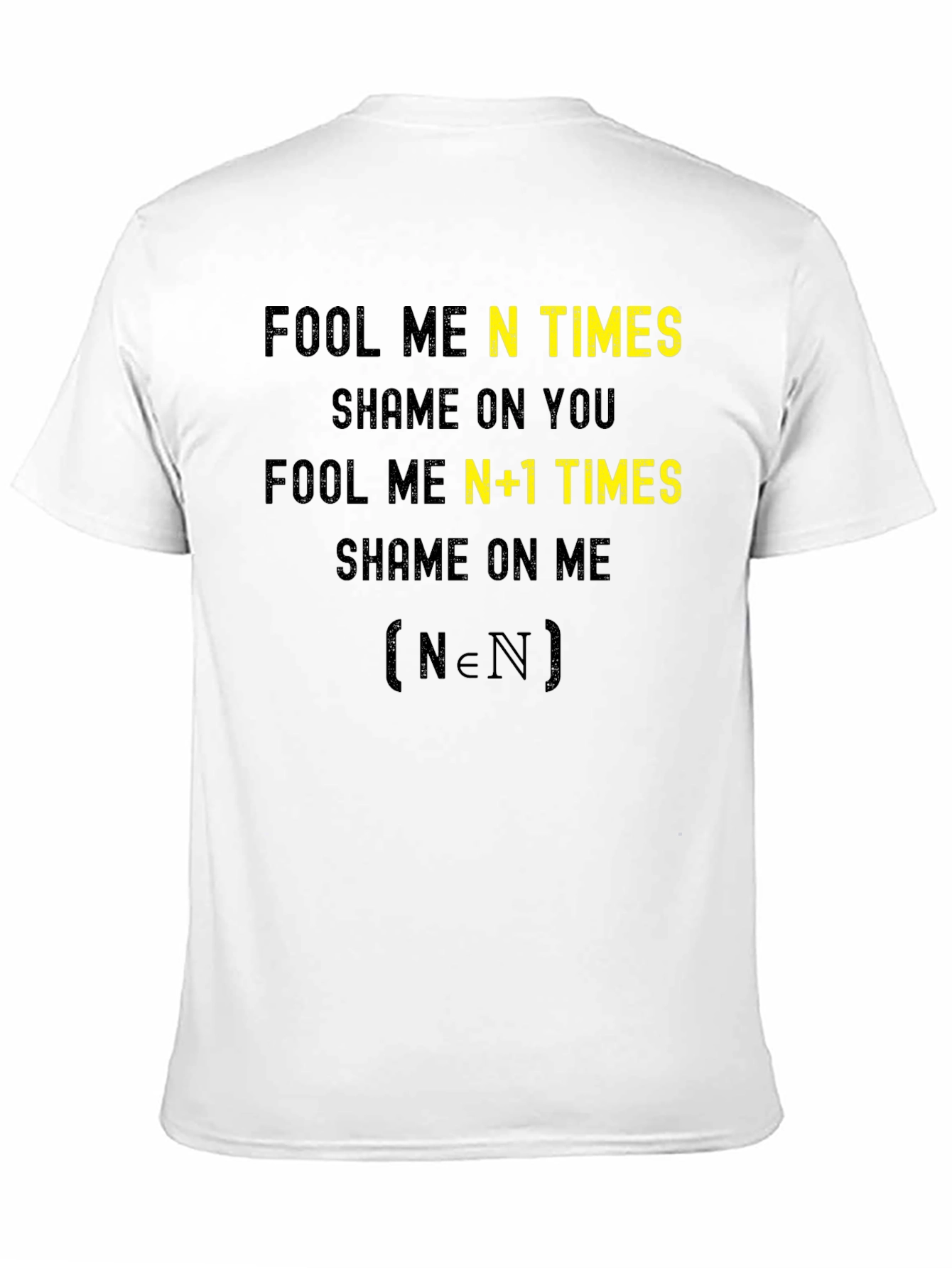 Fool Me N Times Funny Math T-Shirt