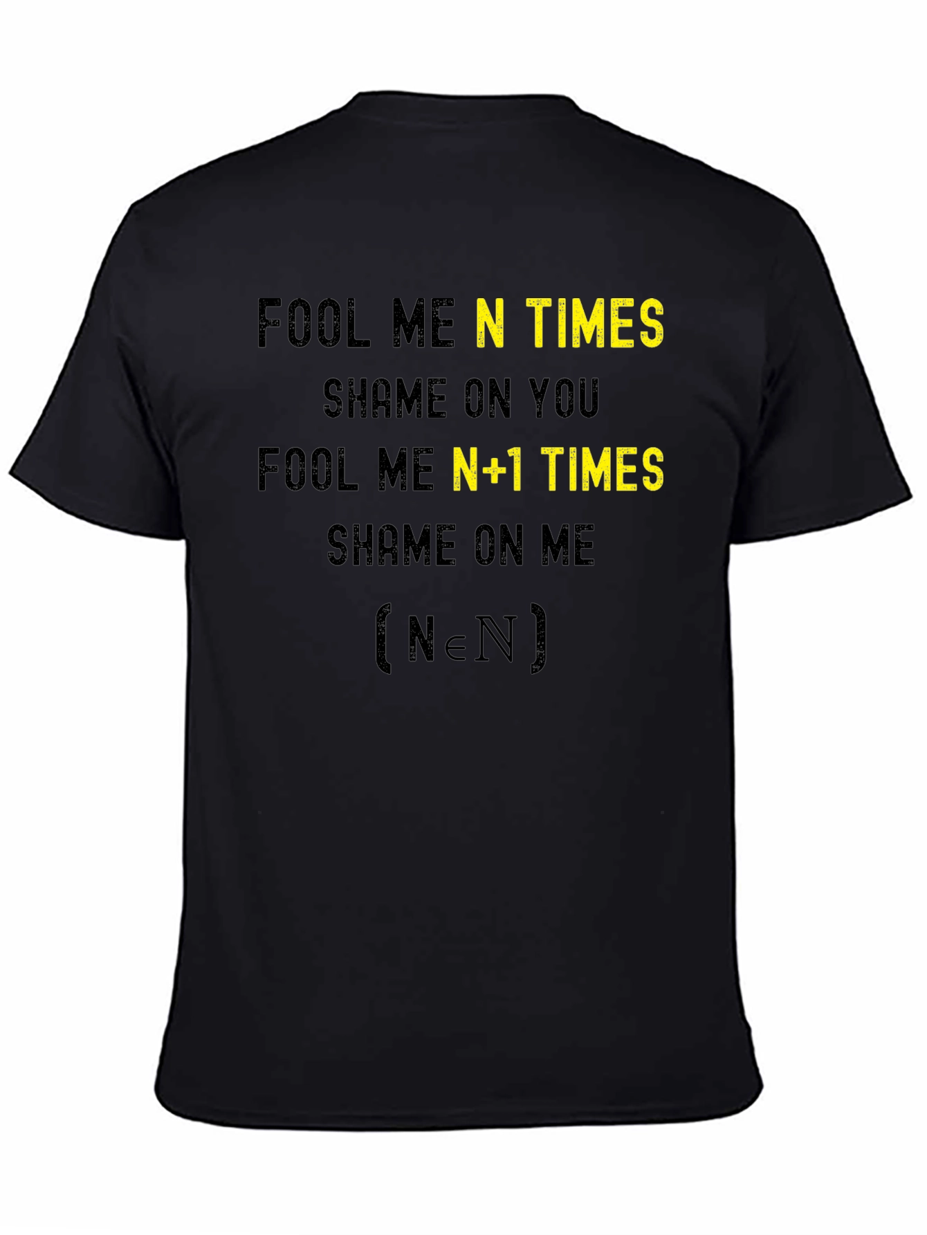 Fool Me N Times Funny Math T-Shirt