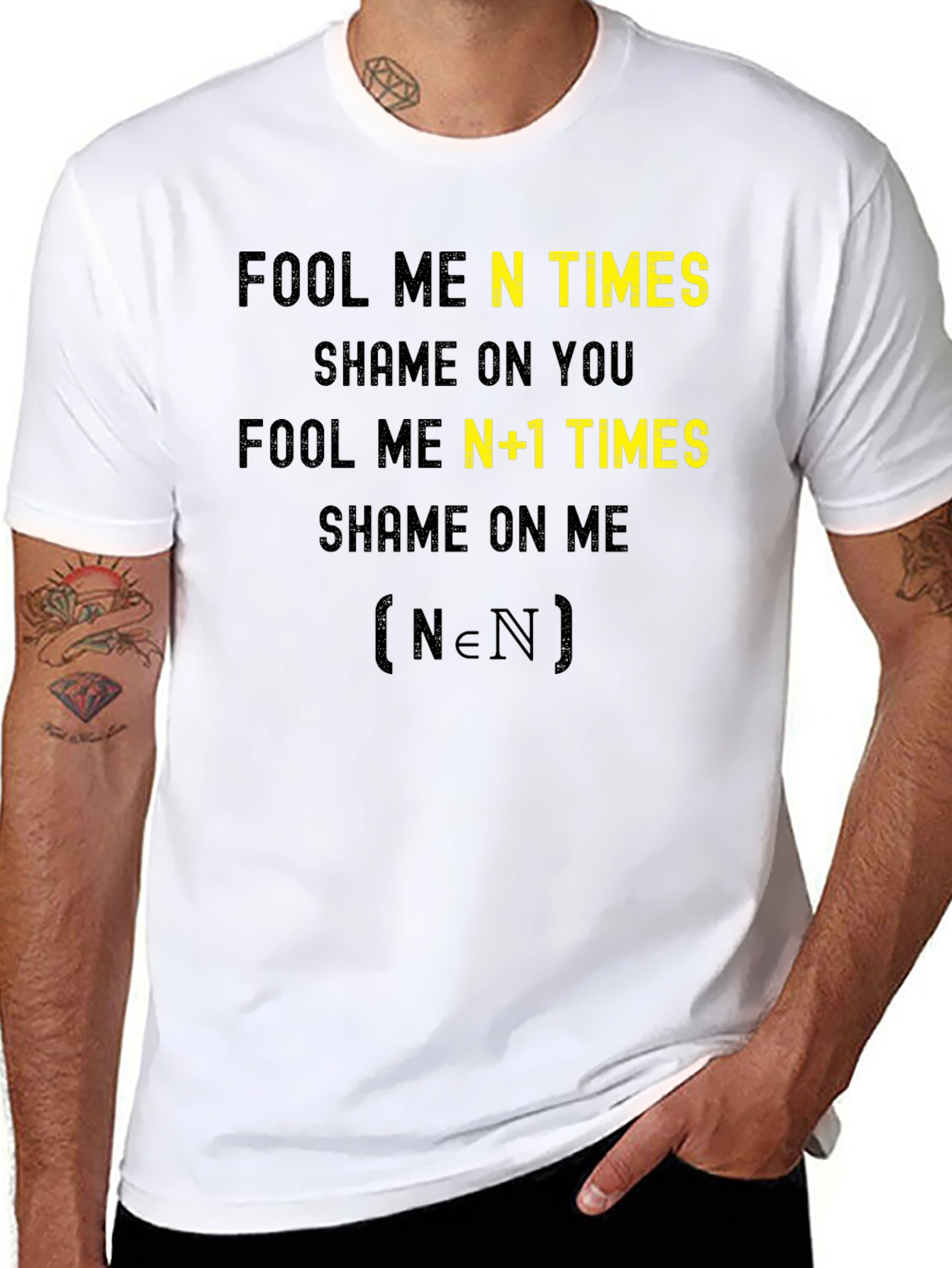 Fool Me N Times Funny Math T-Shirt