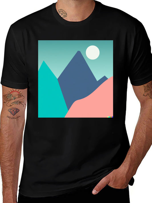 Geometric Mountain Graphic Tee