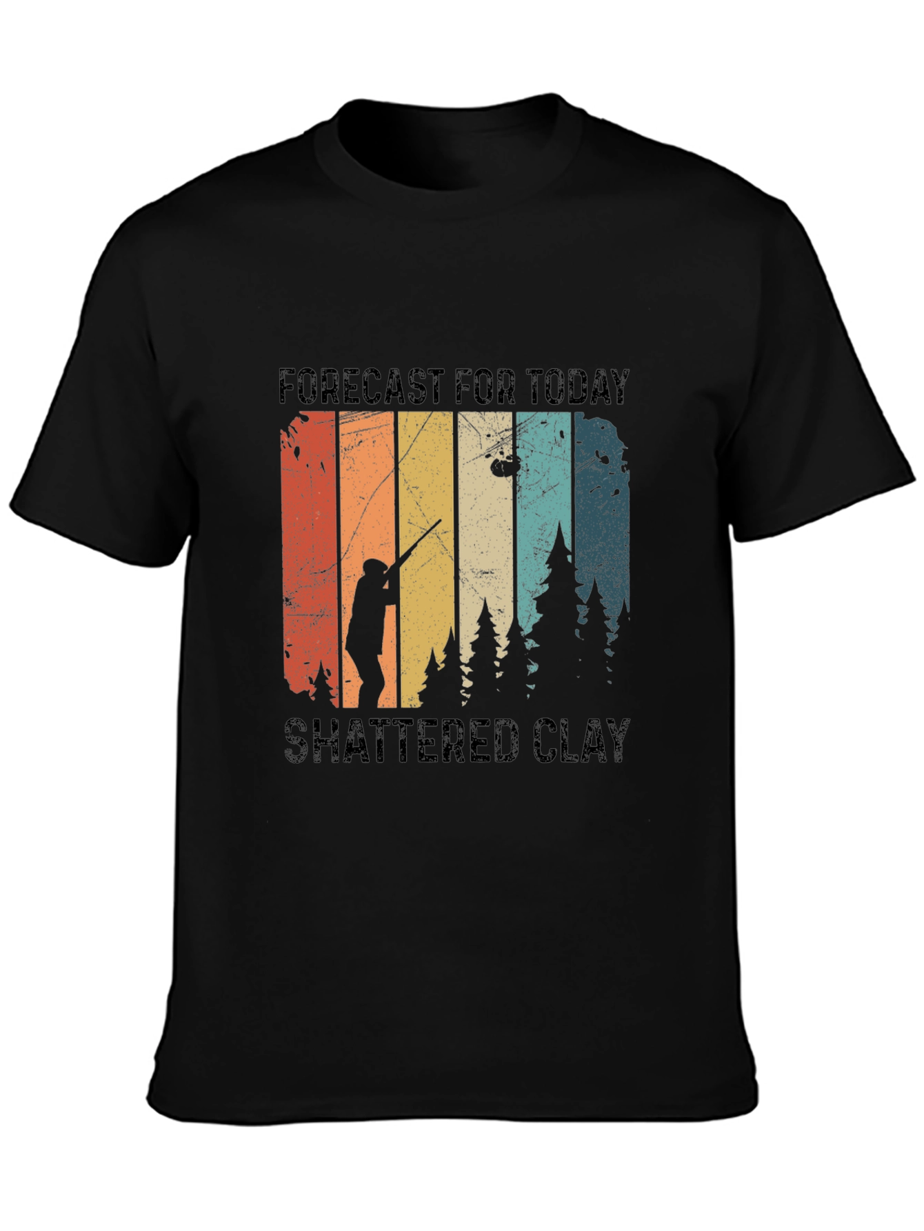 Forecast Shattered Clay Shooting T-Shirt