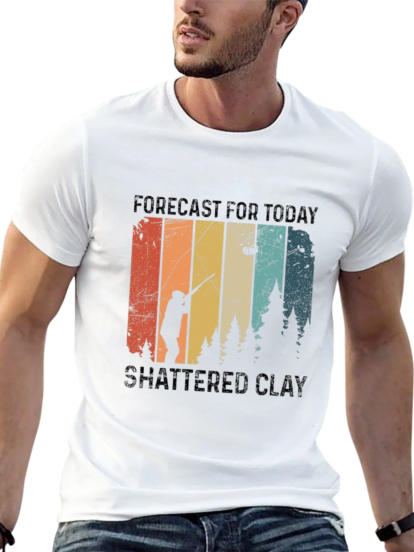Forecast Shattered Clay Shooting T-Shirt