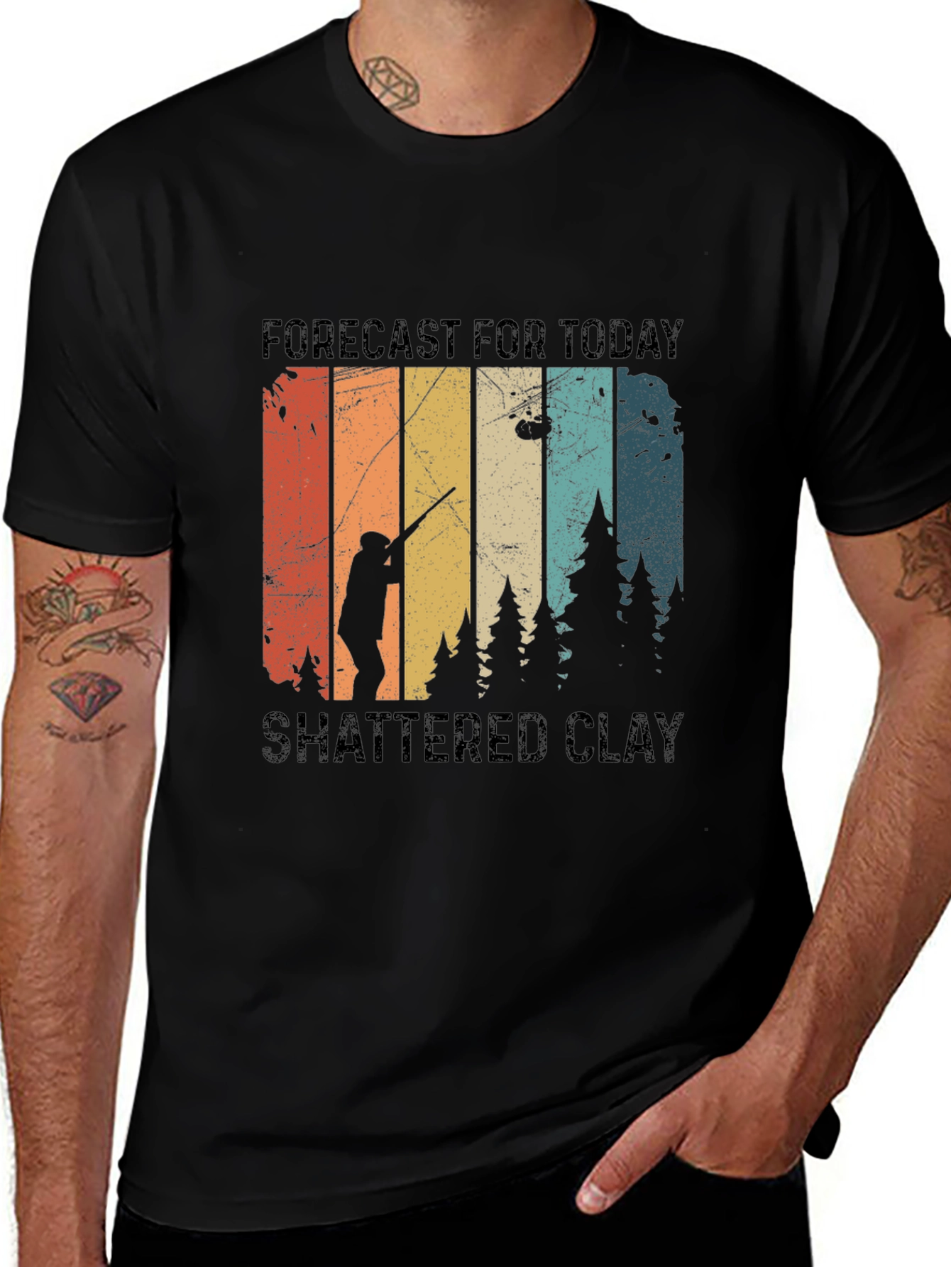 Forecast Shattered Clay Shooting T-Shirt