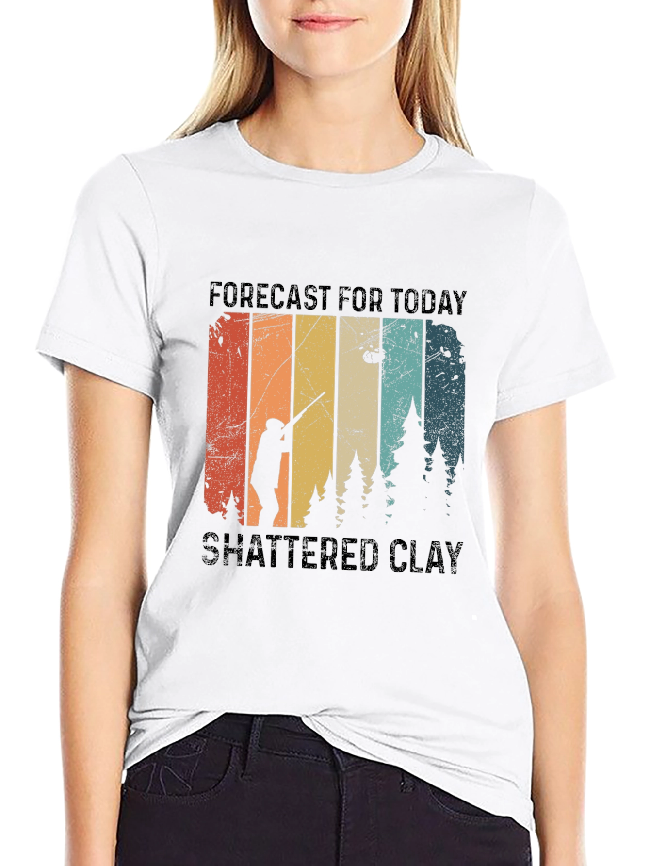 Forecast Shattered Clay Shooting T-Shirt