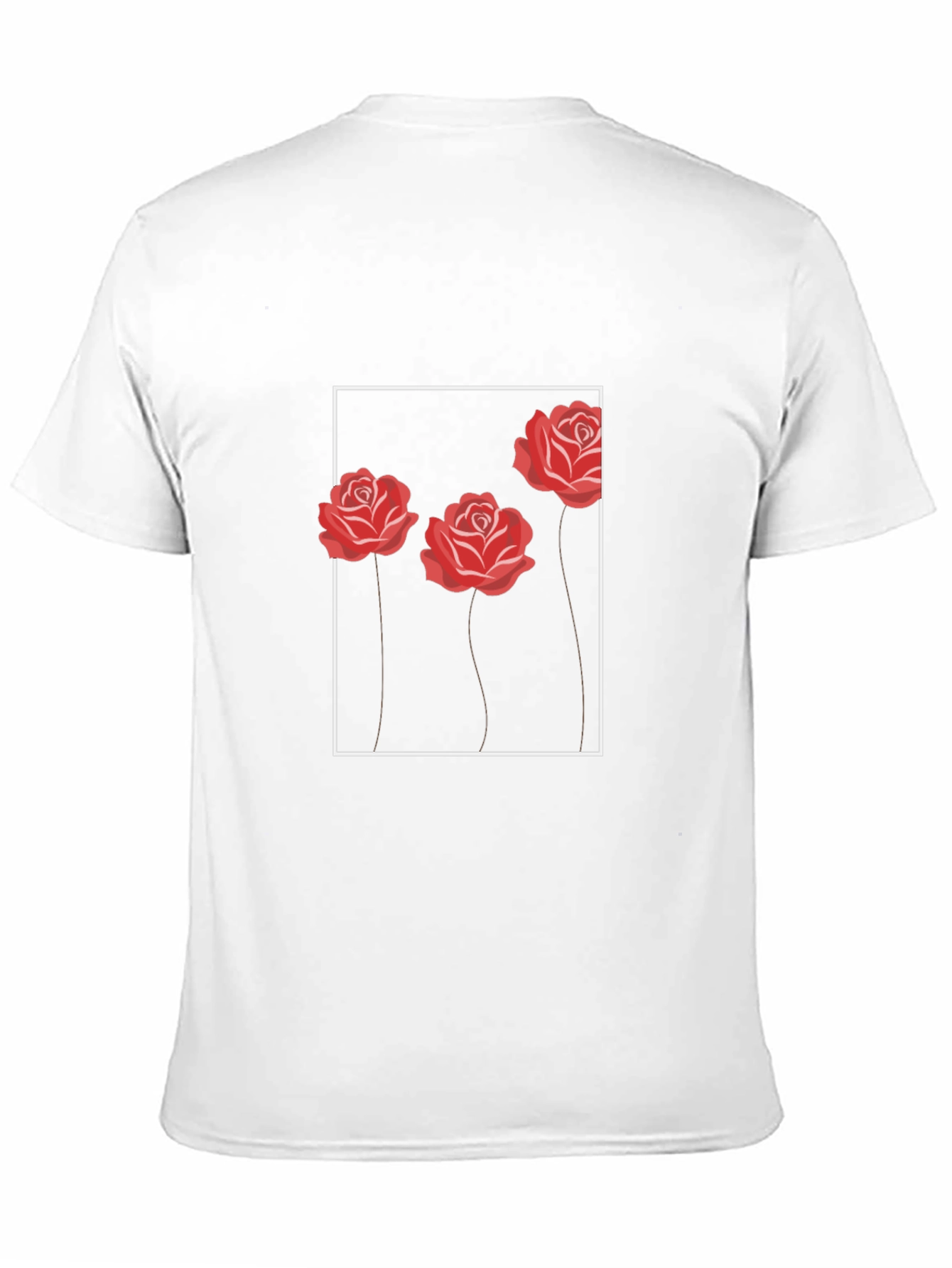 Roses Graphic Tee - Modern Floral Design