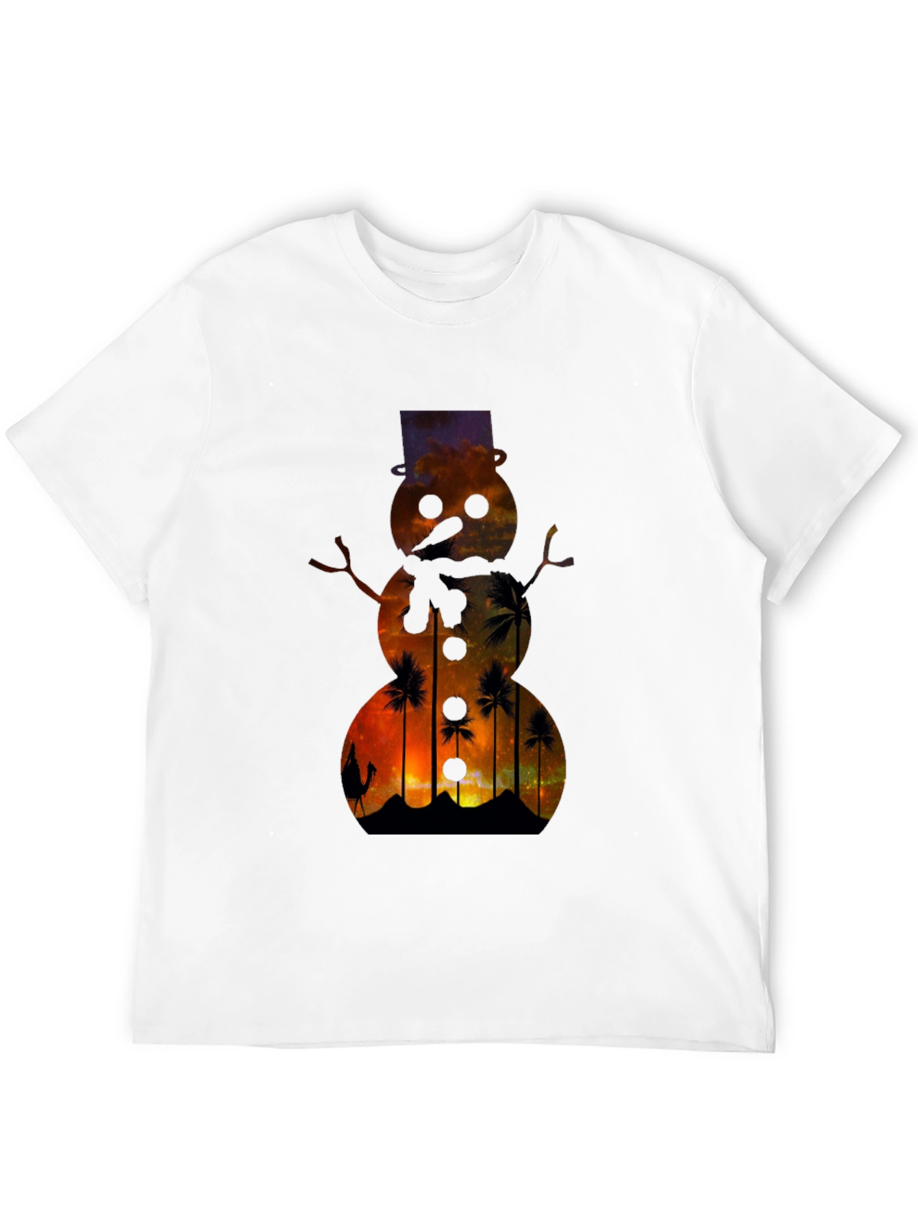 Sunset Snowman T-Shirt