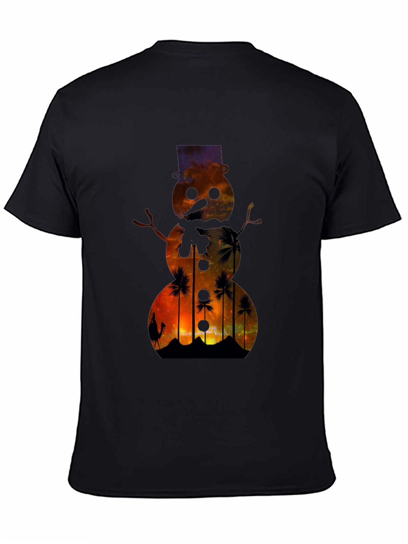 Sunset Snowman T-Shirt
