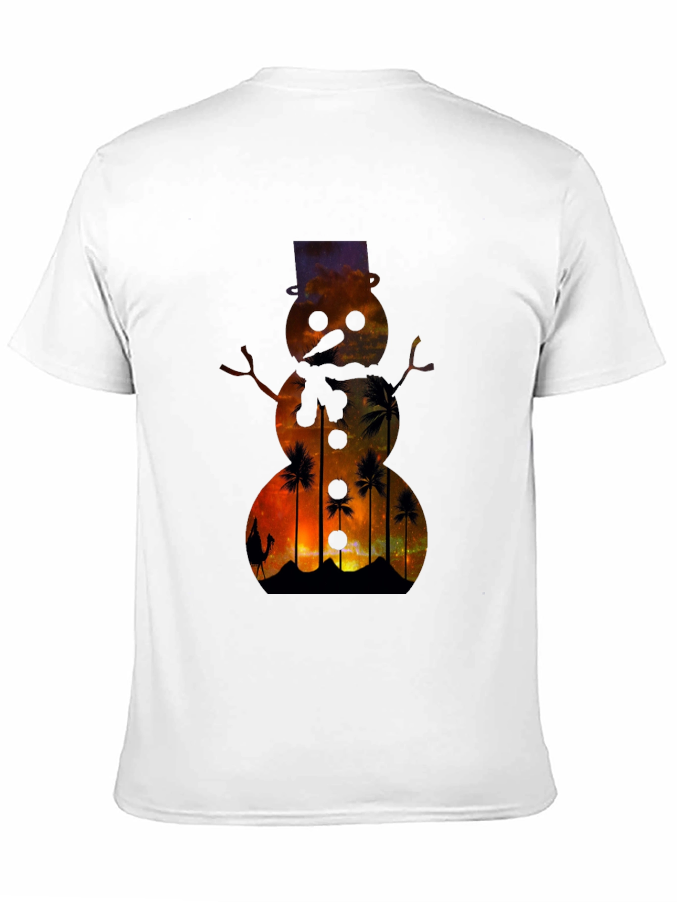 Sunset Snowman T-Shirt