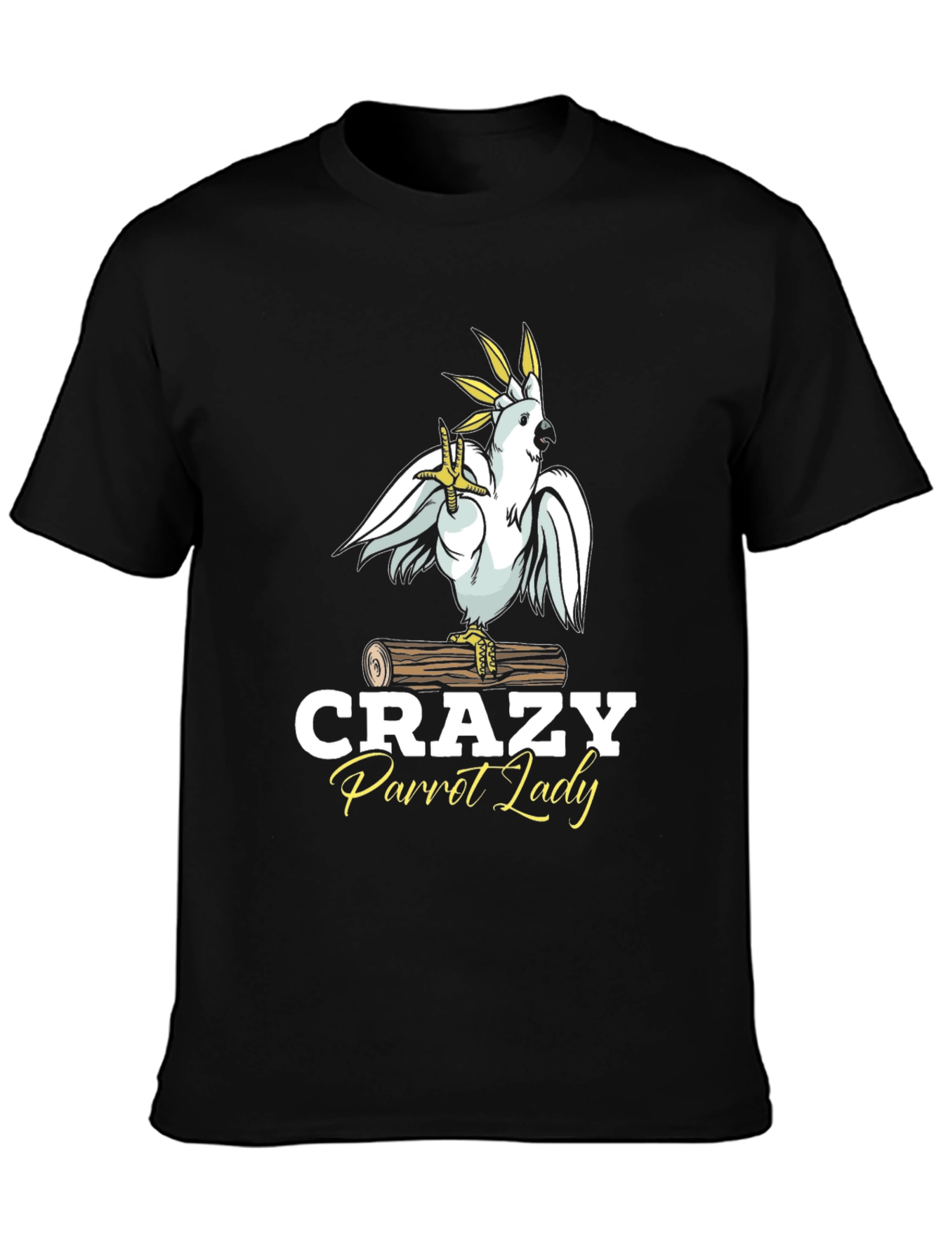 Crazy Parrot Lady T-Shirt -  Stylish Bird Lover Tee
