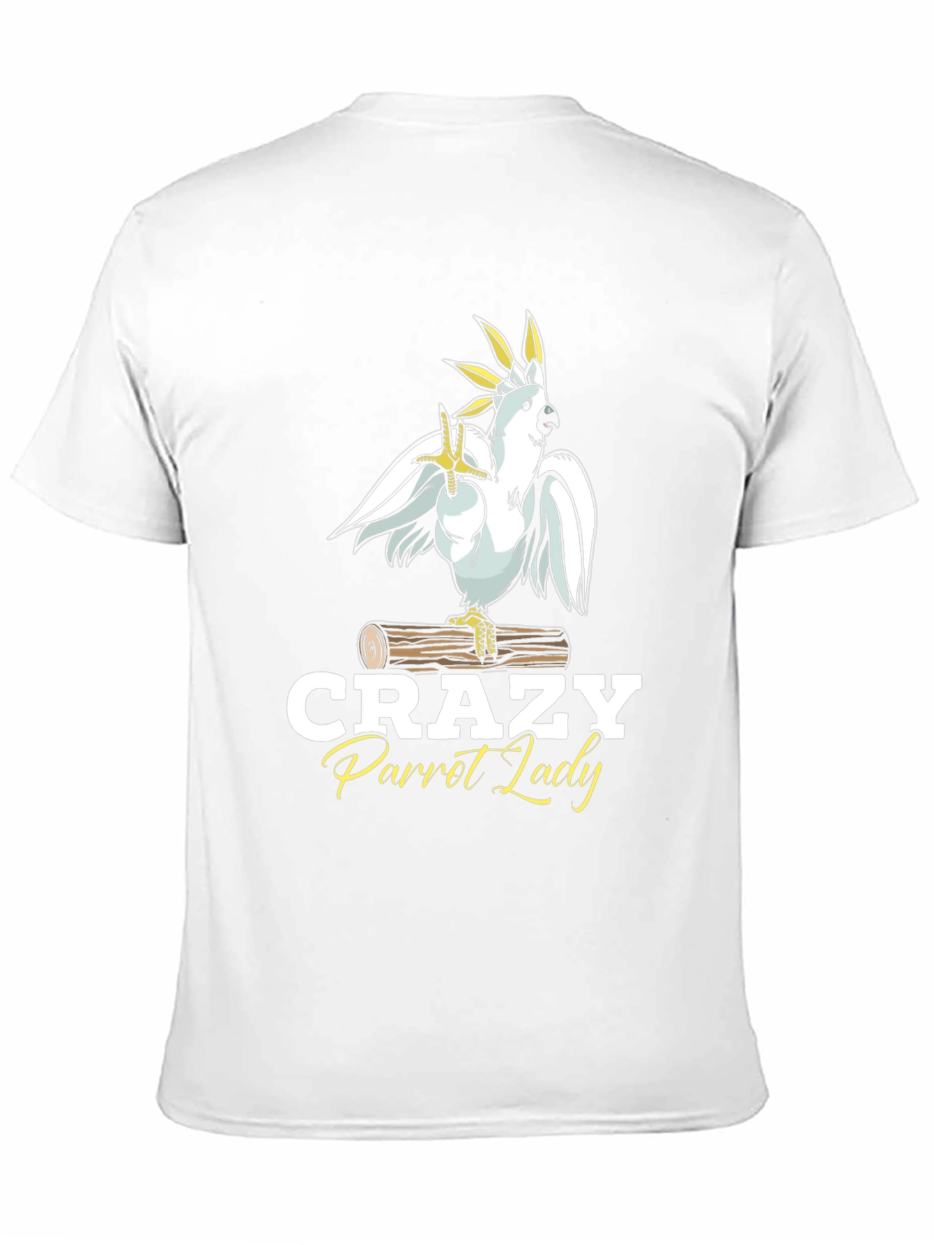 Crazy Parrot Lady T-Shirt -  Stylish Bird Lover Tee
