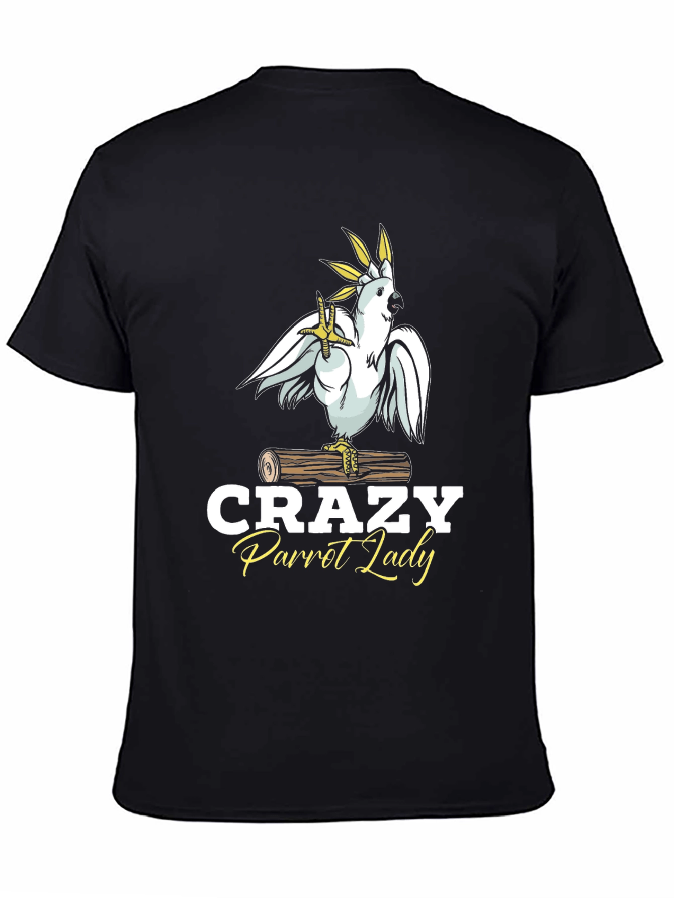 Crazy Parrot Lady T-Shirt -  Stylish Bird Lover Tee
