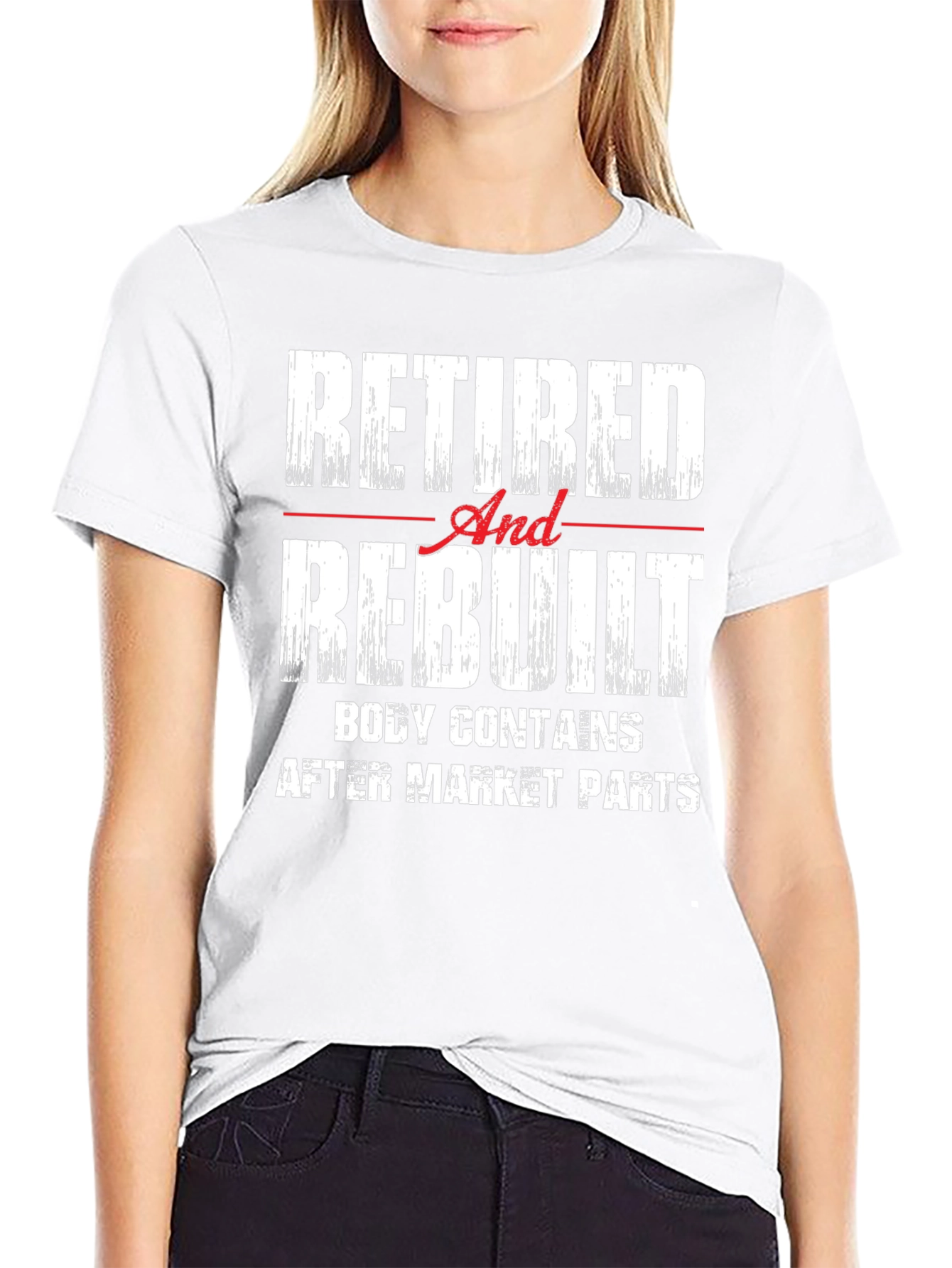 Retired And Rebuilt Funny Mens T-Shirt