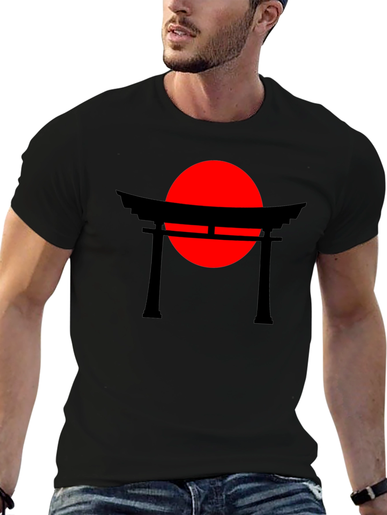 Japanese Torii Gate & Rising Sun Graphic Tee
