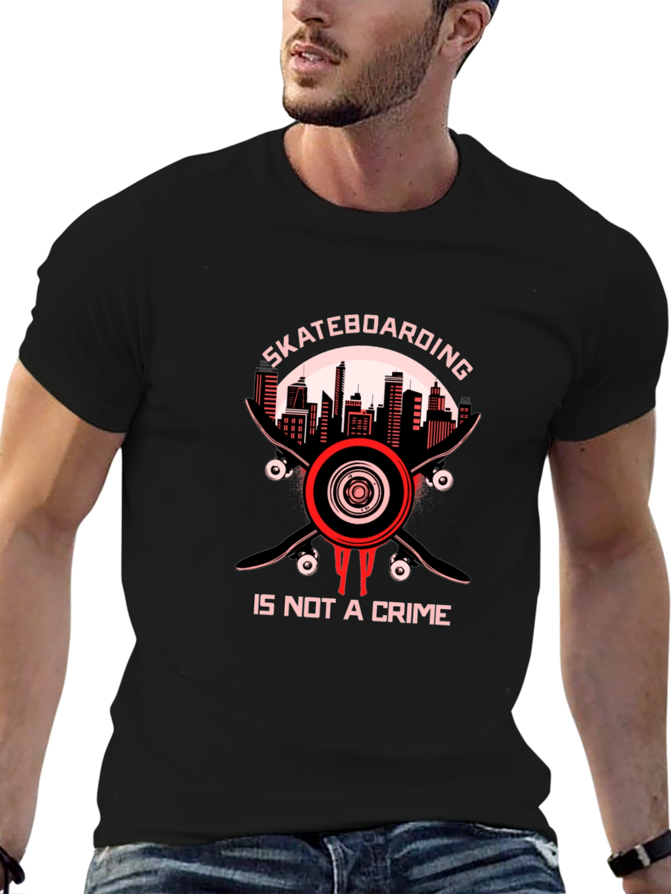 Skateboarding is Not a Crime Tee