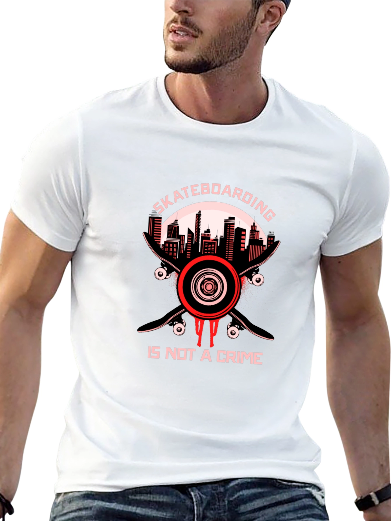 Skateboarding is Not a Crime Tee