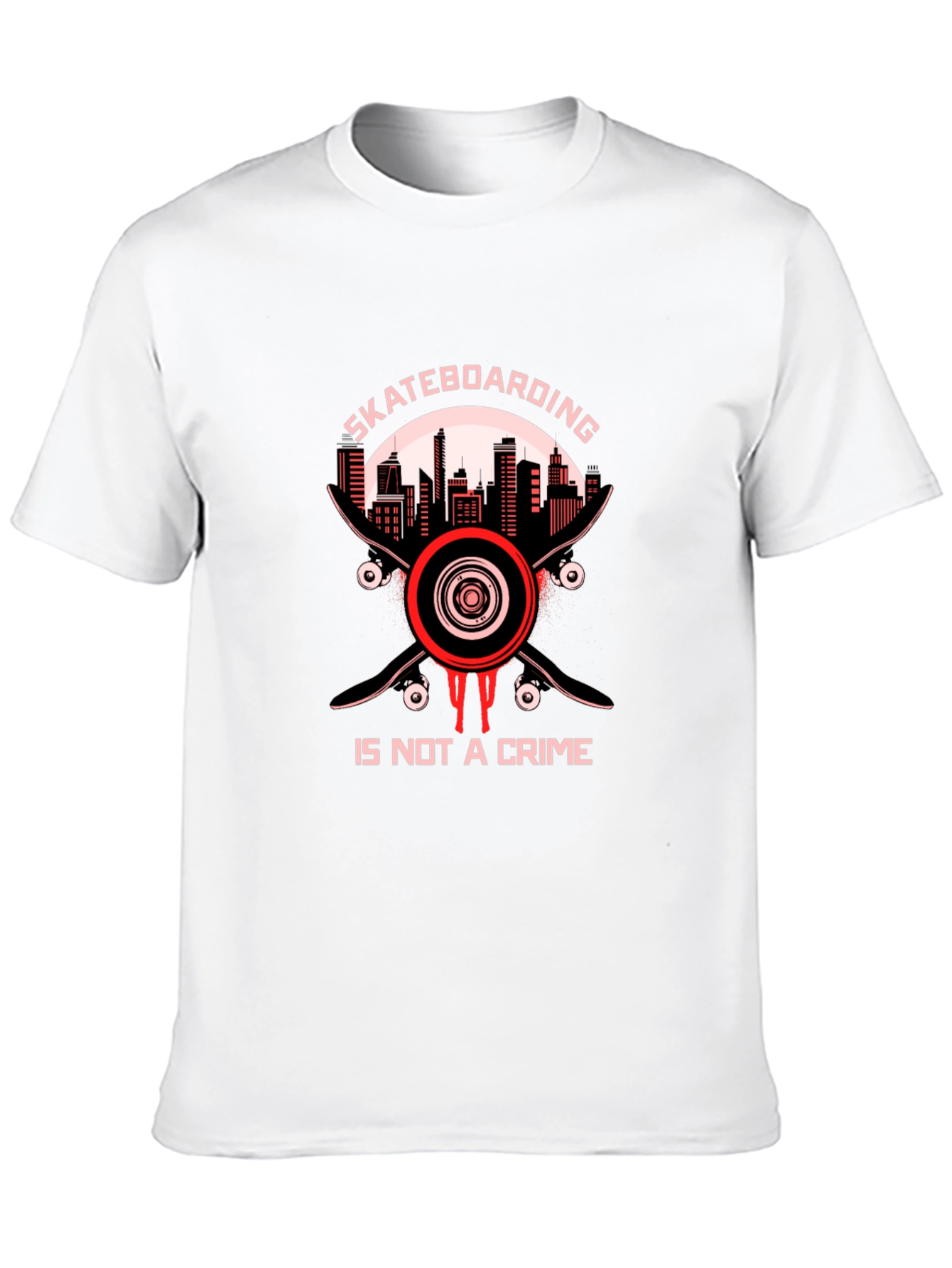 Skateboarding is Not a Crime Tee