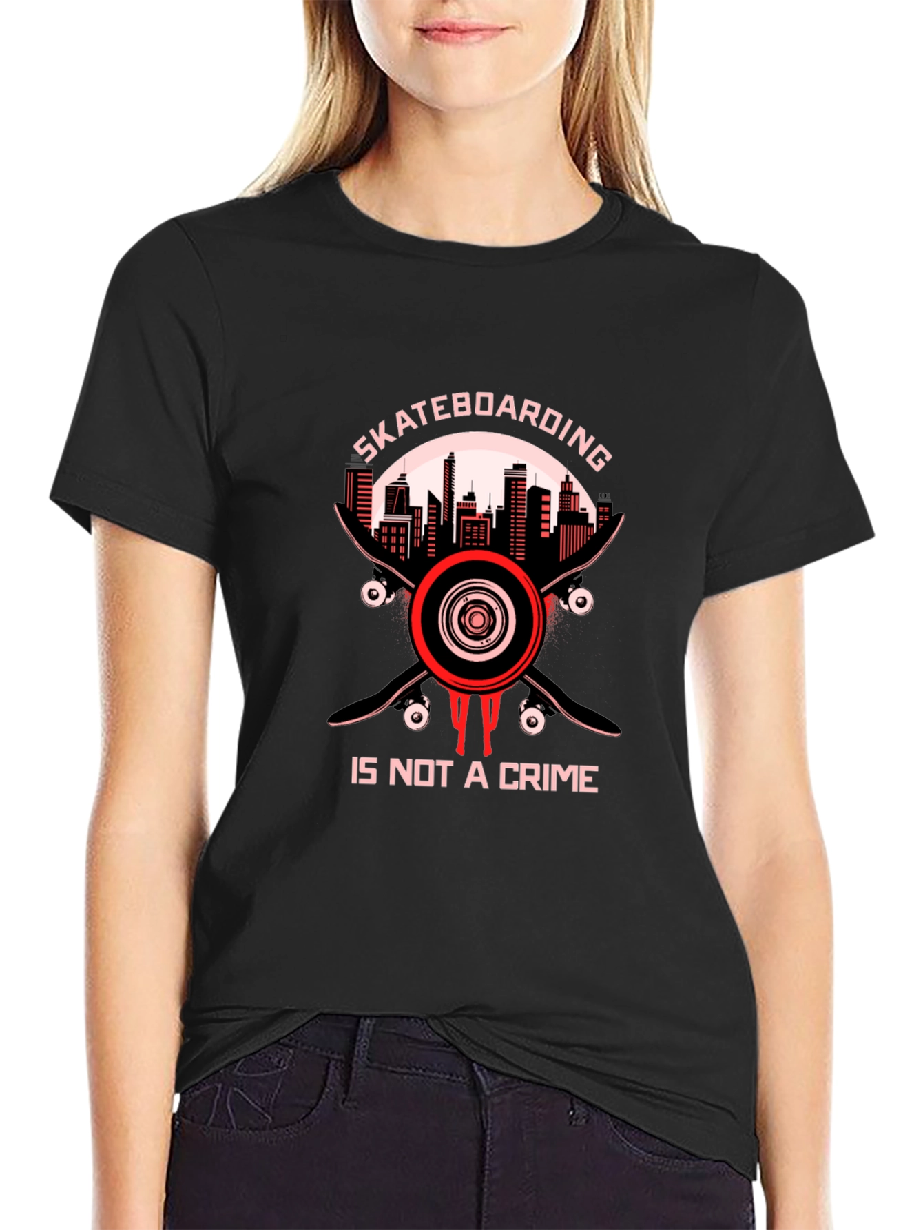 Skateboarding is Not a Crime Tee