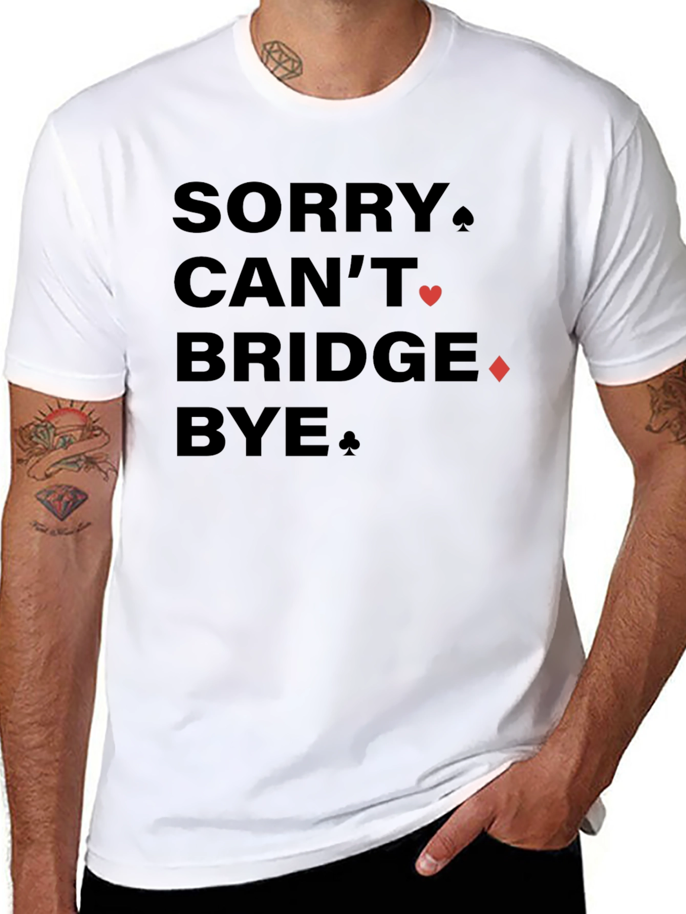 Sorry Cant Bridge Bye Black Graphic Tee