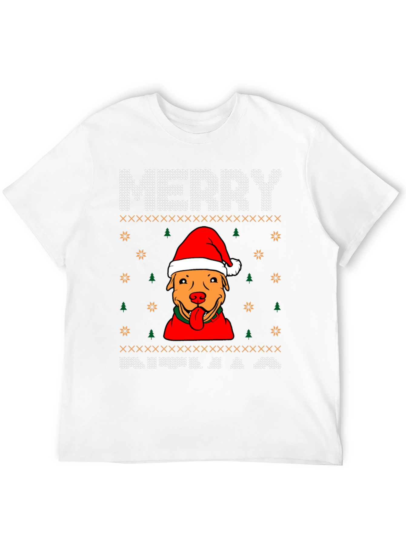Merry Pitbull Christmas Sweater T-Shirt