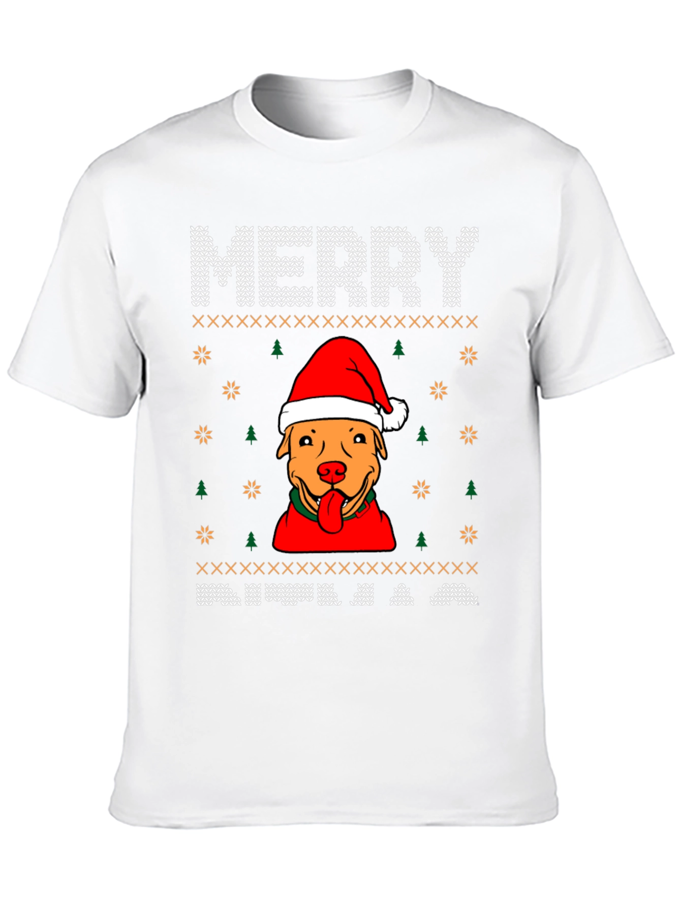 Merry Pitbull Christmas Sweater T-Shirt