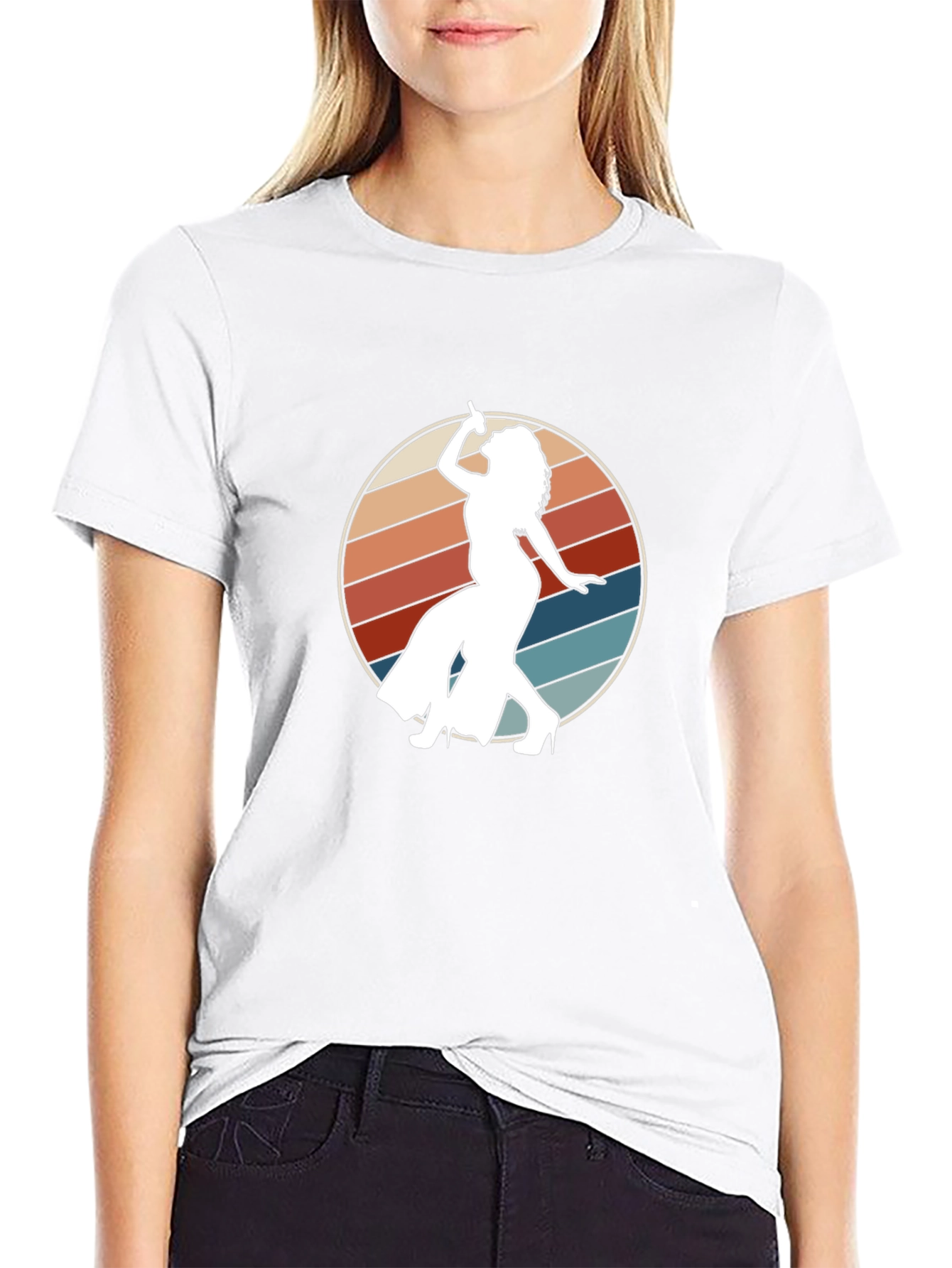 Retro Disco Dancer Black T-Shirt