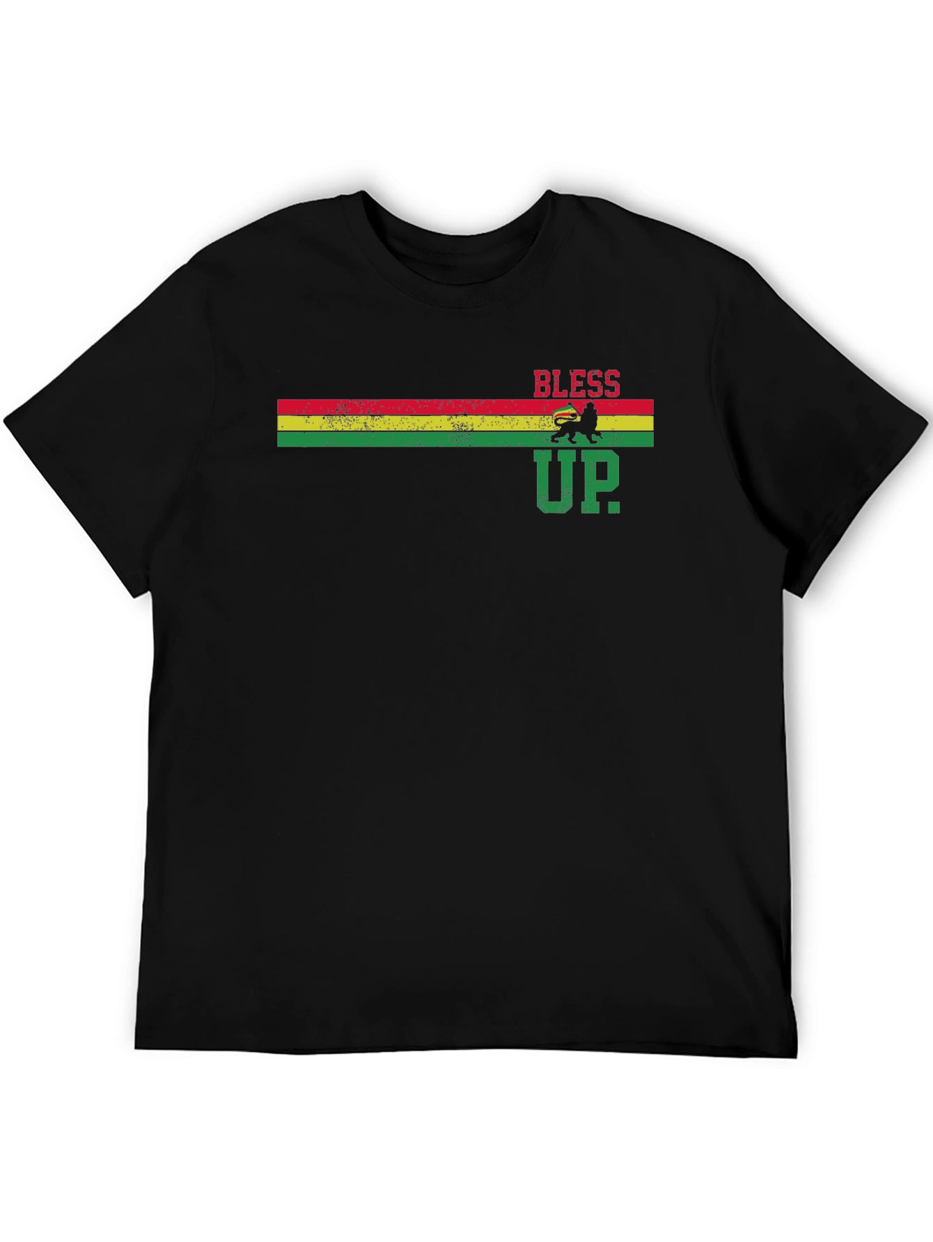 Rasta Bless Up T-Shirt - Reggae Style Graphic Tee