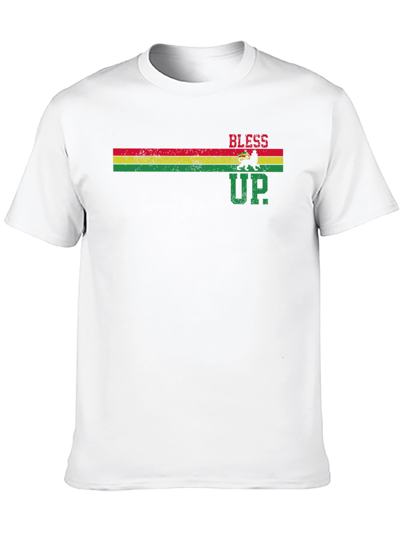 Rasta Bless Up T-Shirt - Reggae Style Graphic Tee