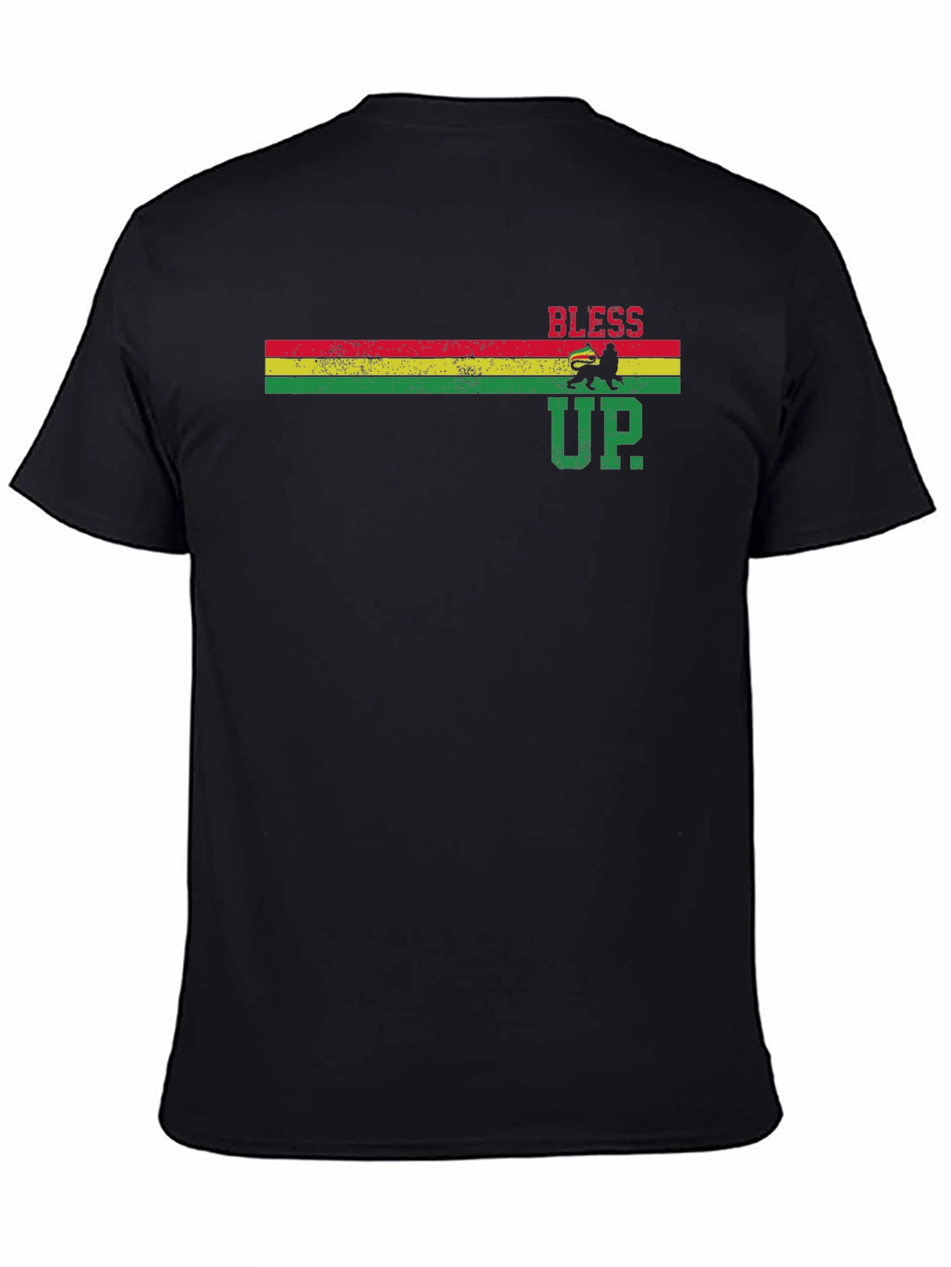 Rasta Bless Up T-Shirt - Reggae Style Graphic Tee