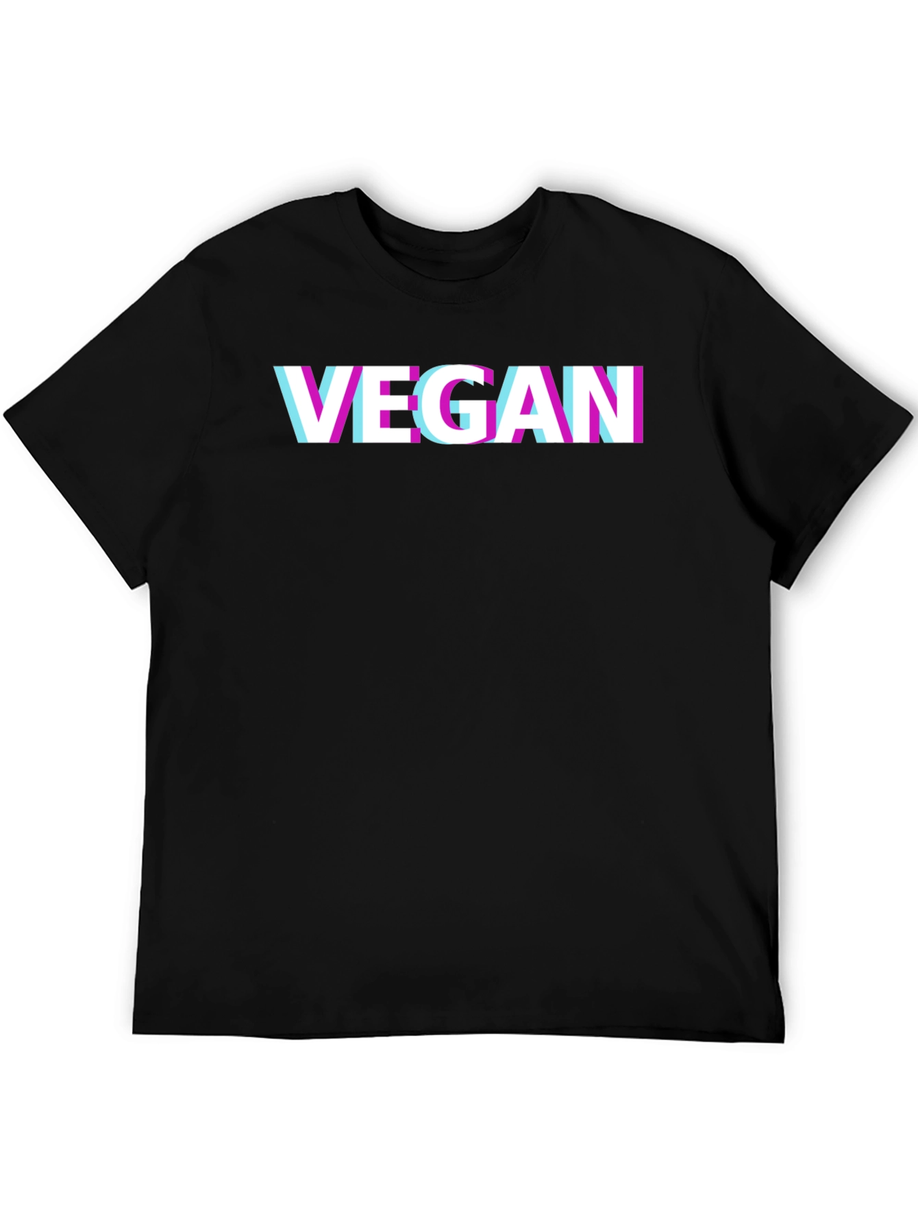 Vegan Glitch T-Shirt - Modern Graphic Tee