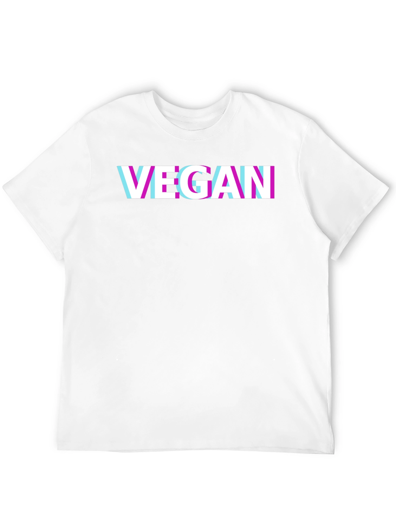 Vegan Glitch T-Shirt - Modern Graphic Tee