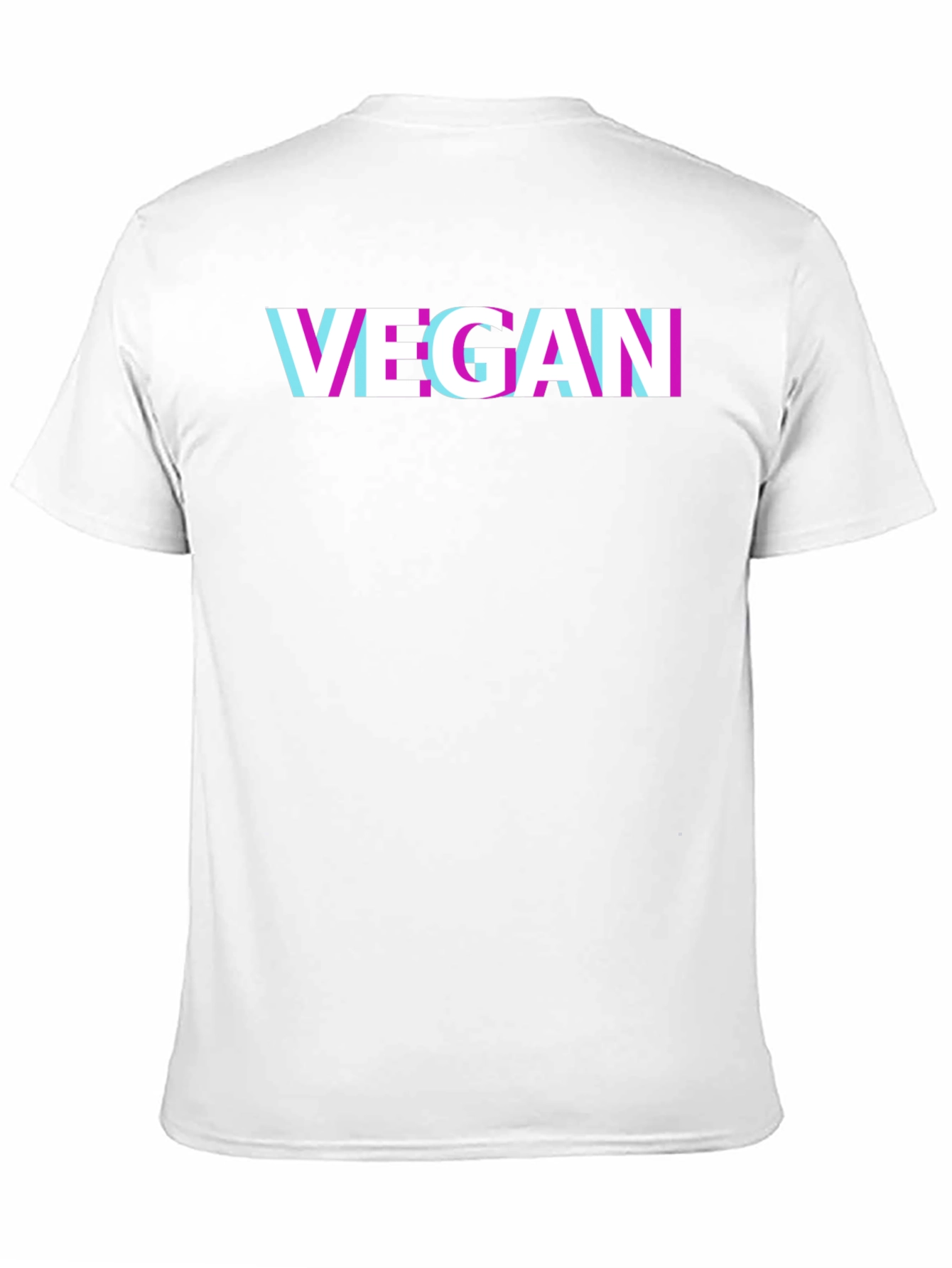Vegan Glitch T-Shirt - Modern Graphic Tee