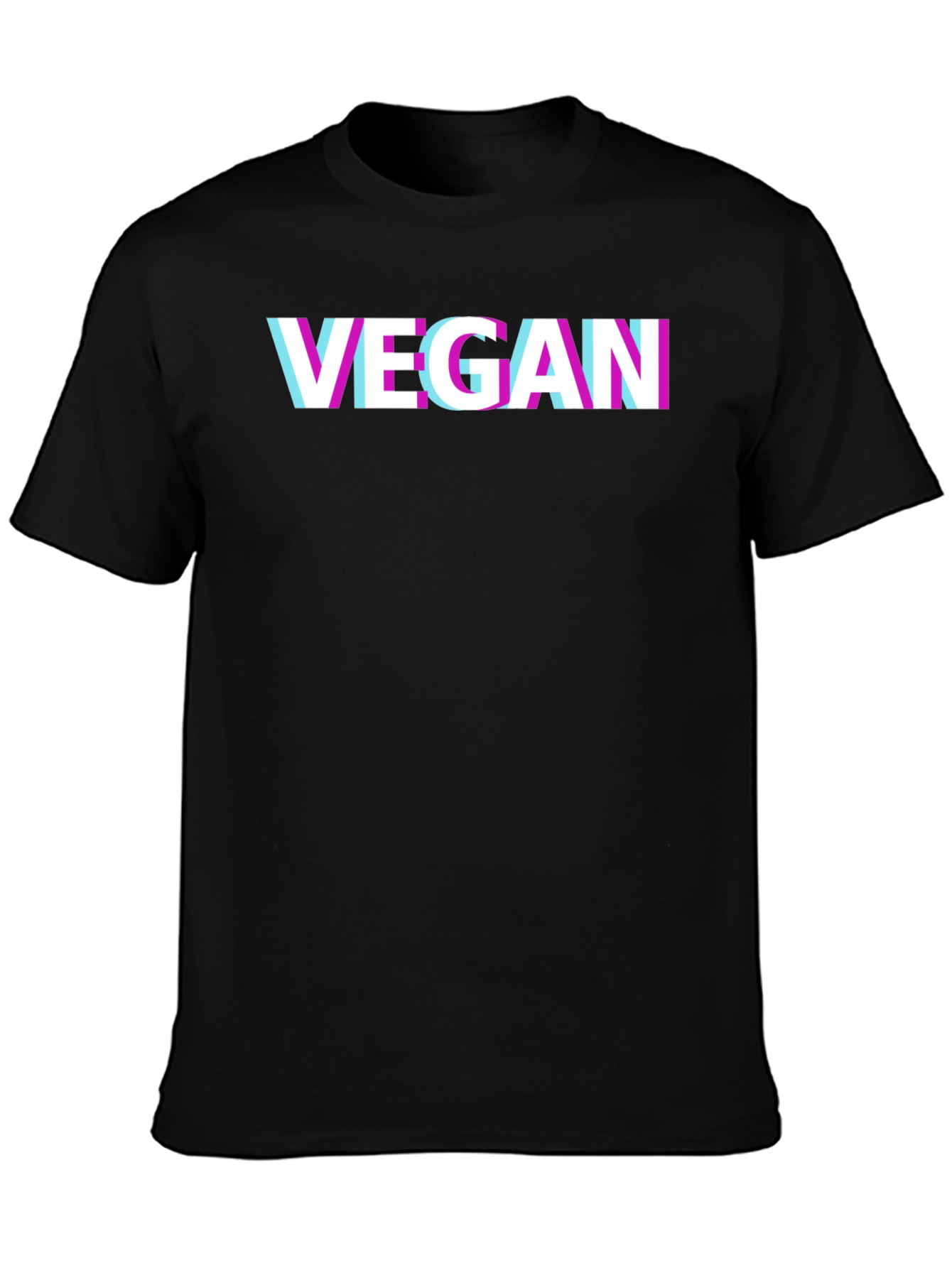 Vegan Glitch T-Shirt - Modern Graphic Tee