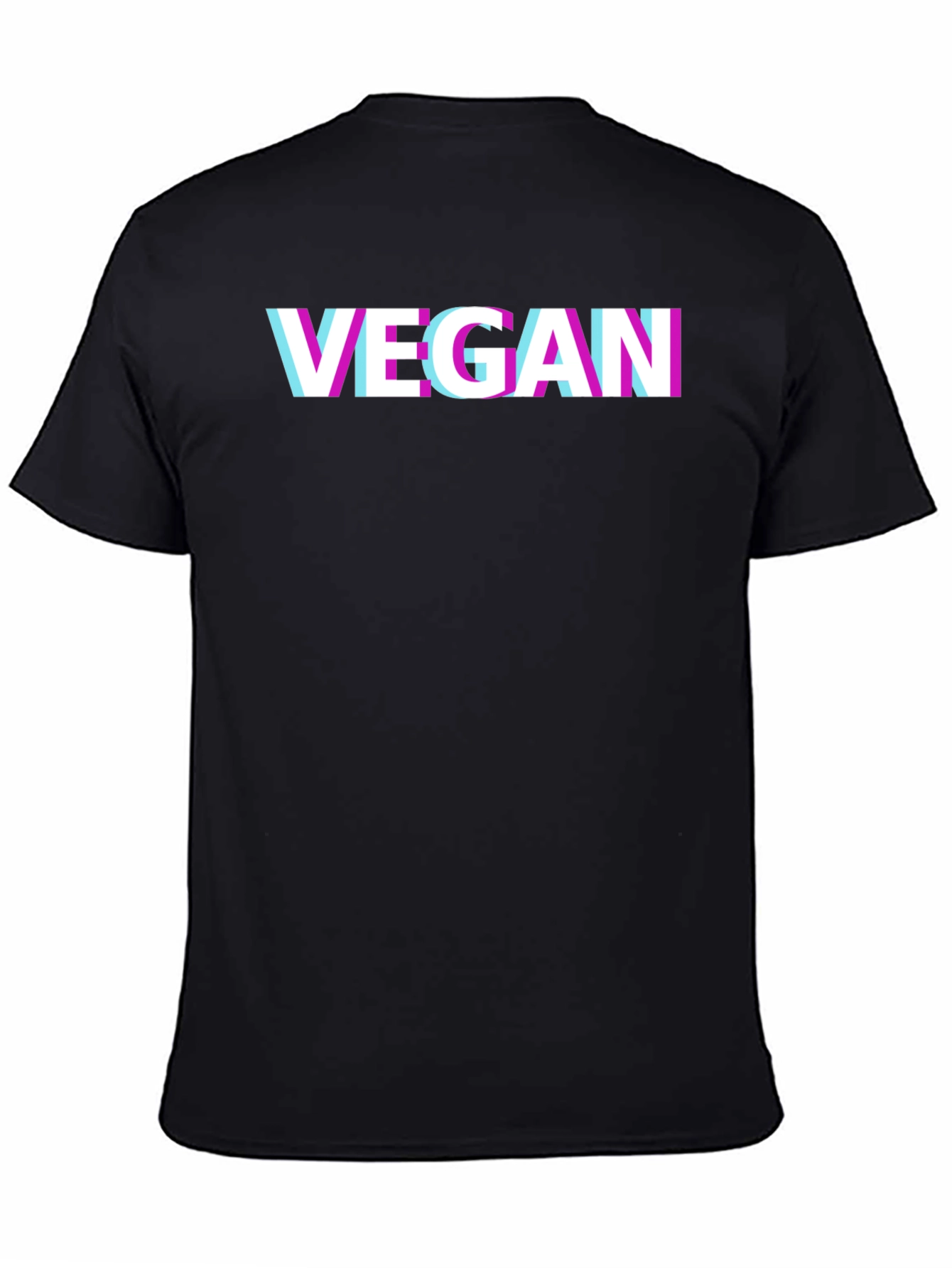 Vegan Glitch T-Shirt - Modern Graphic Tee