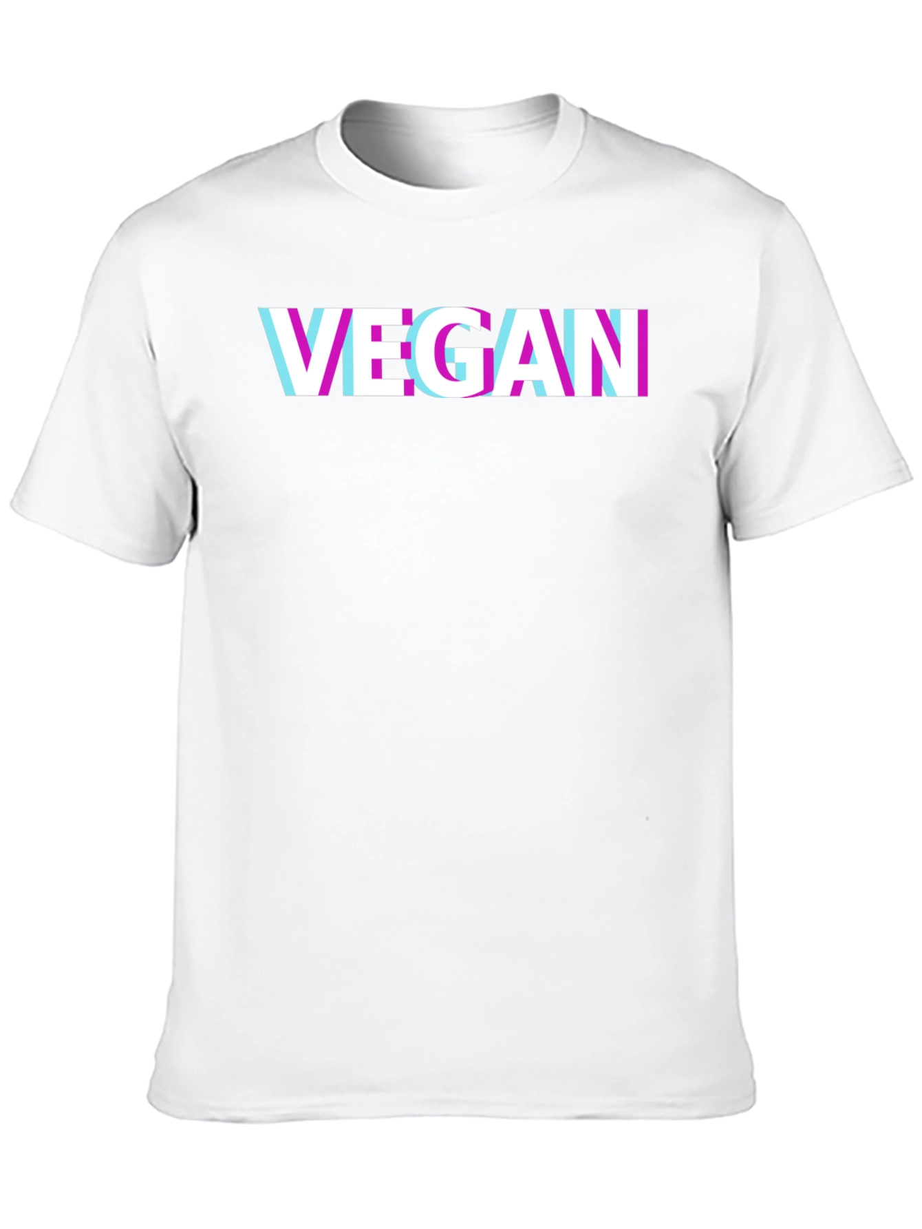 Vegan Glitch T-Shirt - Modern Graphic Tee