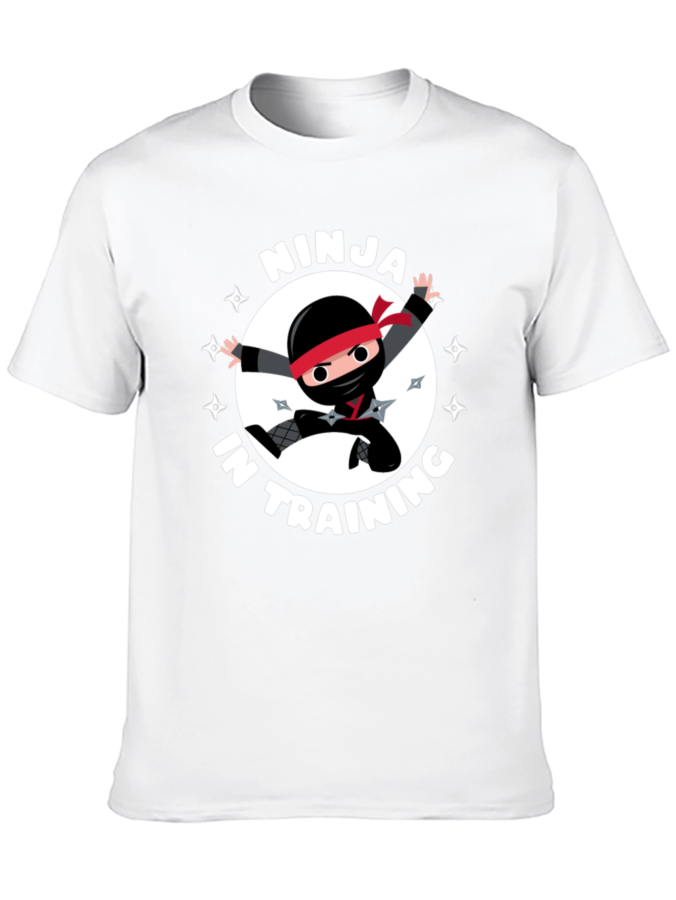 Ninja in Training Graphic Tee - Black Crewneck