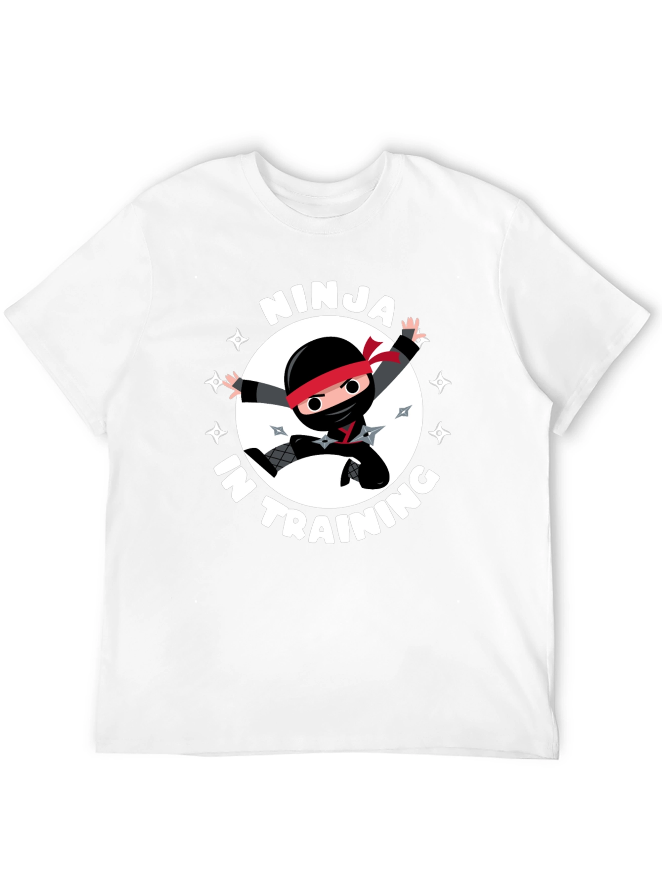 Ninja in Training Graphic Tee - Black Crewneck
