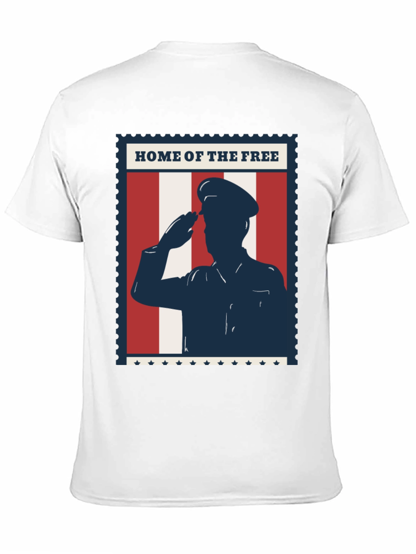 Patriotic Salute T-Shirt - Home of the Free Design