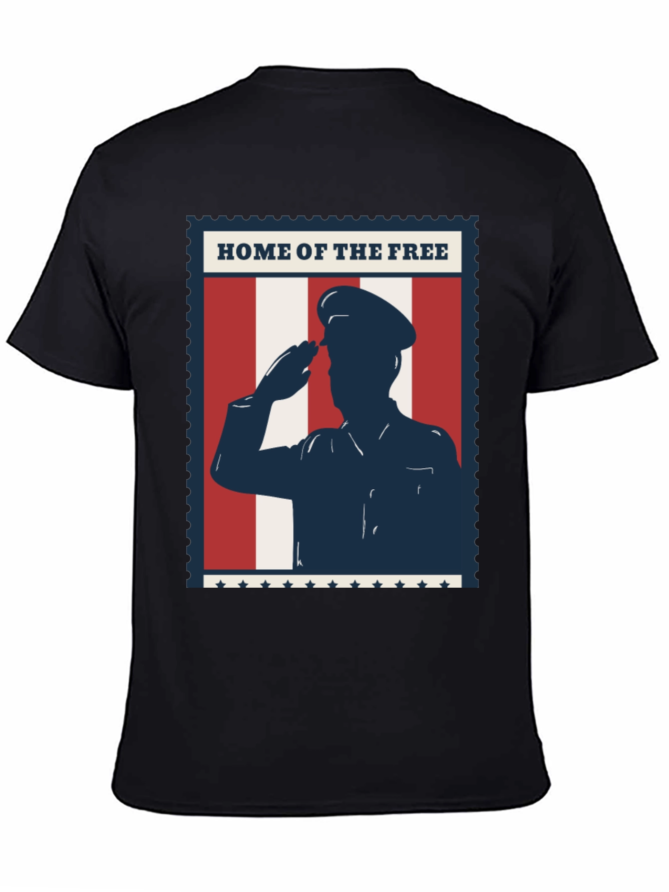 Patriotic Salute T-Shirt - Home of the Free Design