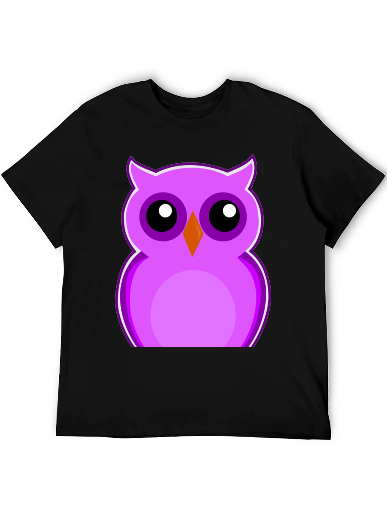 Cute Purple Owl Graphic T-Shirt